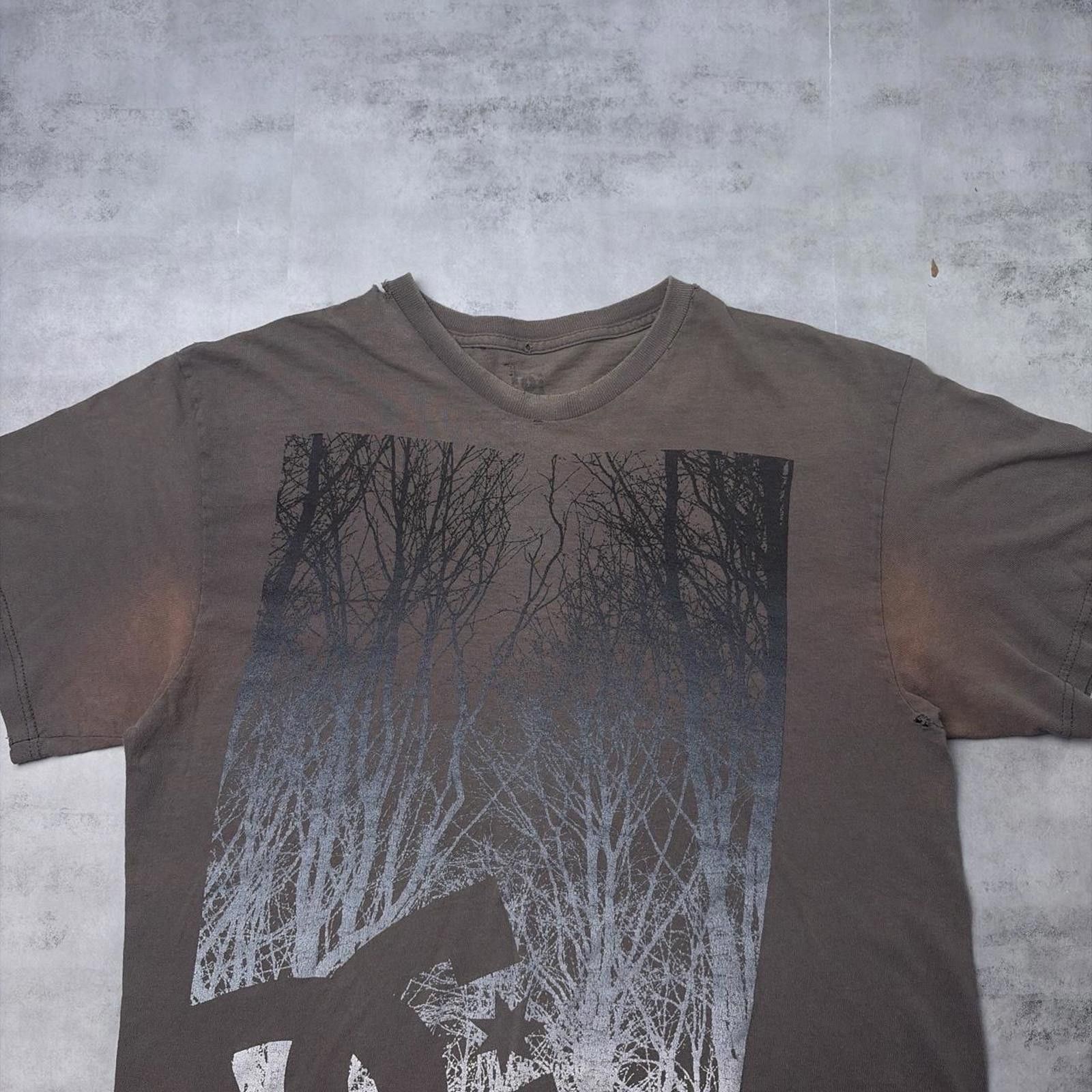 Other Y2K Grey DC Shoes Grunge Distressed Gothic Skater T-Shirt Size US L / EU 52-54 / 3 - 3 Thumbnail