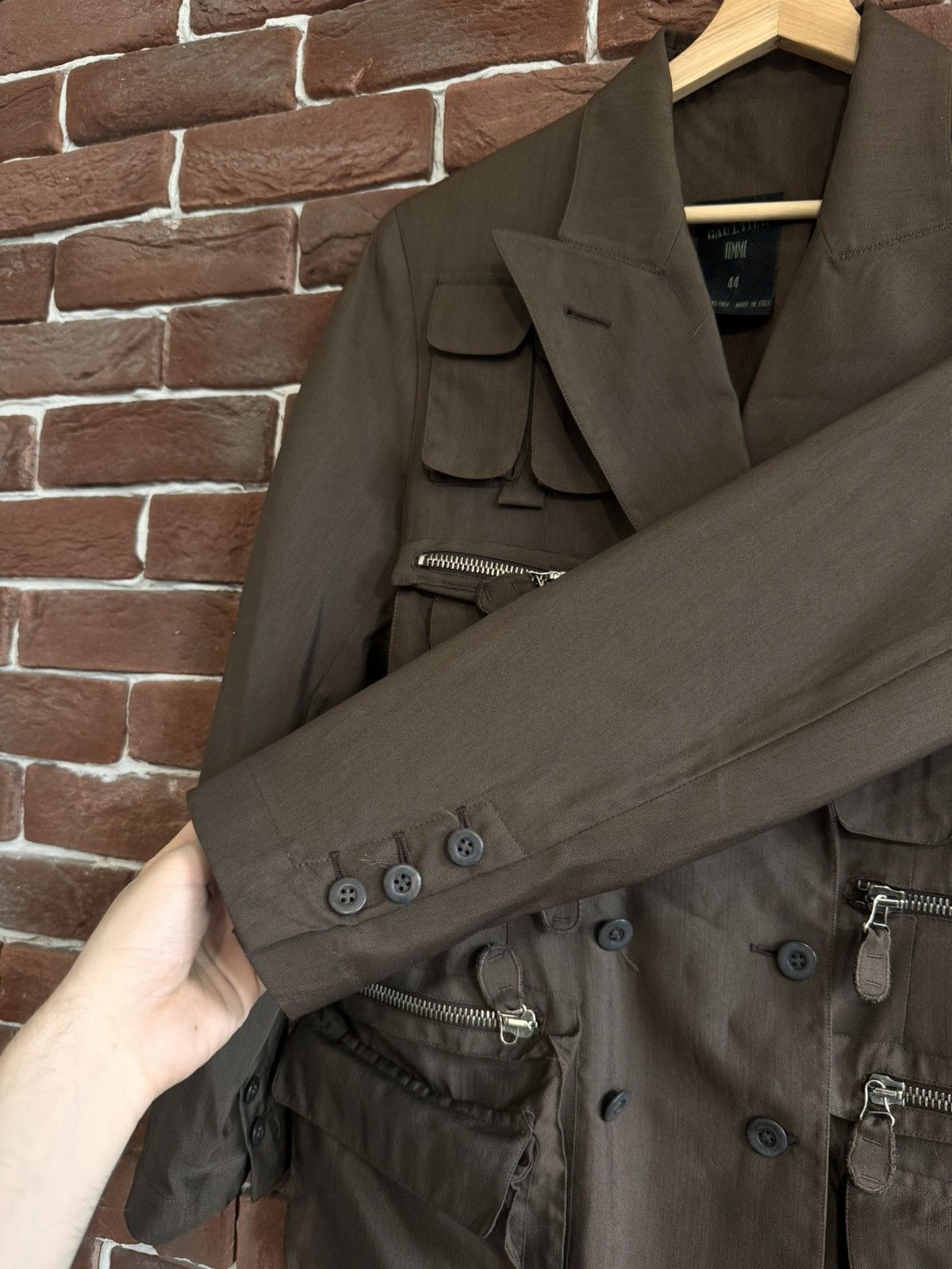 Jean Paul Gaultier 90s Archive Jean Paul Gaultier Multipocket Cargo blazer Size M / US 6-8 / IT 42-44 - 7 Thumbnail