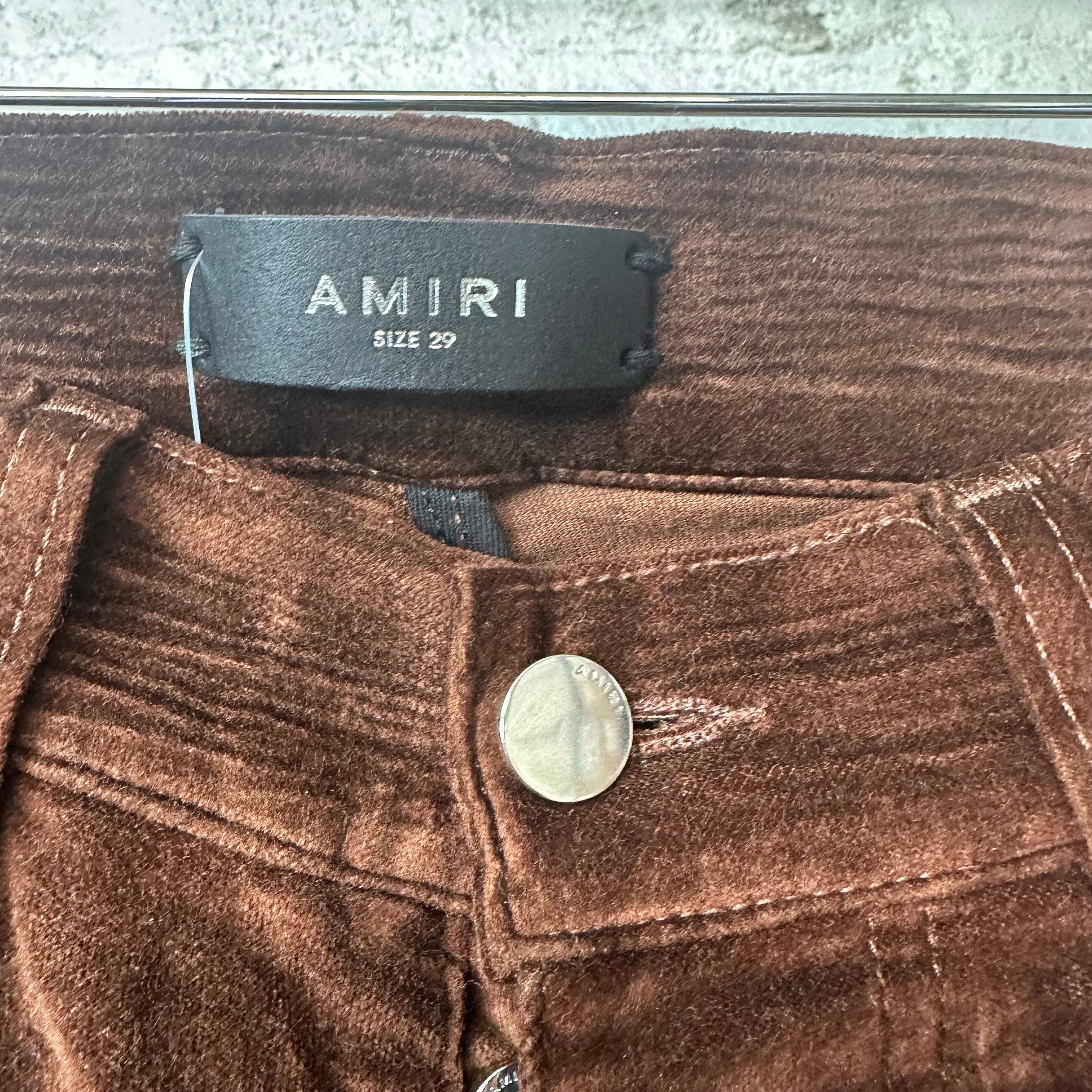 Amiri Amiri Plain Brown Velour Jeans Sz 29 Size US 29 - 3 Thumbnail