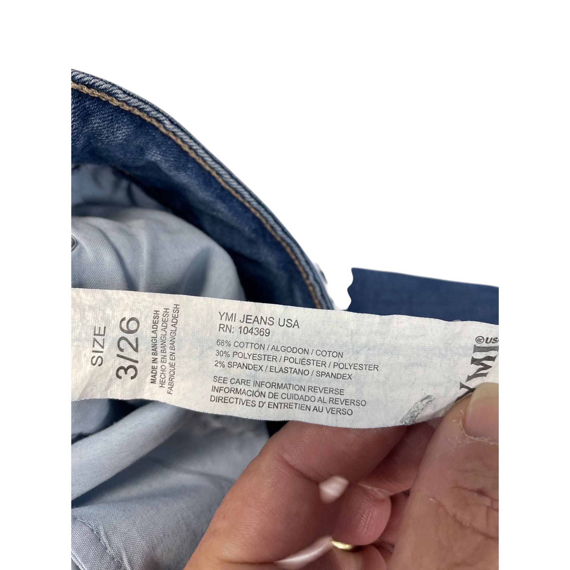 Other YMI High-Rise Skater Wide-Leg womans blue denim Jeans Size 3 Size 26" / US 2 / IT 38 - 5 Thumbnail