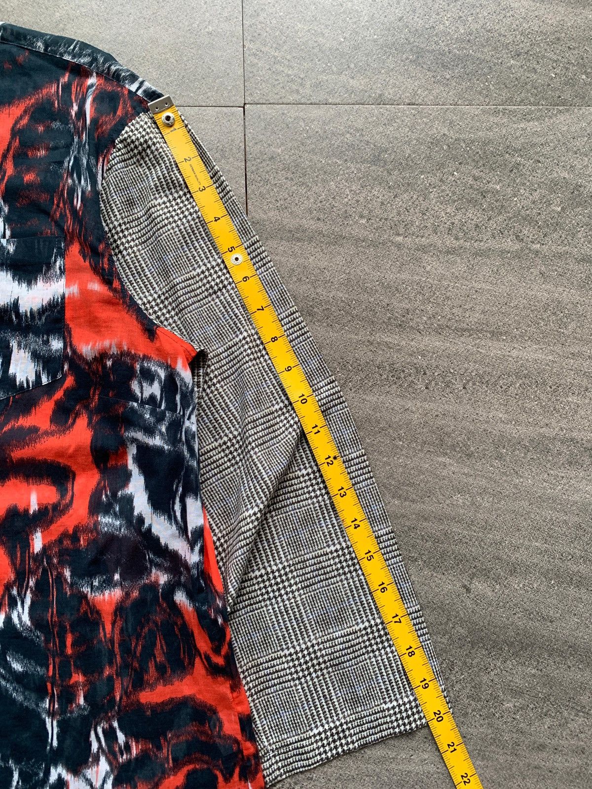 Dries Van Noten FREE IMPORT TAX Tie Dyed/Plaid Light Cotton Shirt Size US S / EU 44-46 / 1 - 10 Thumbnail