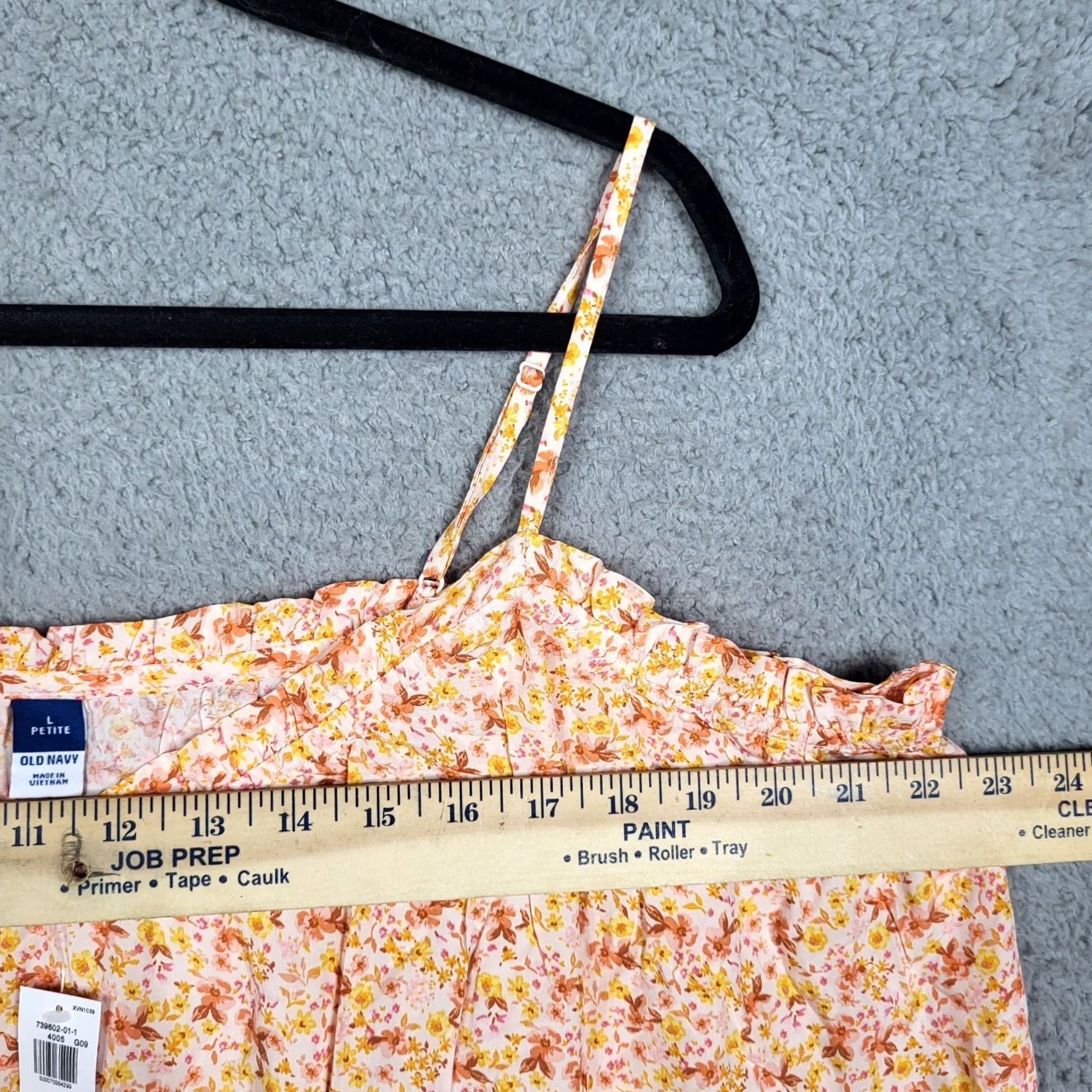 Old Navy Old Navy Women's Yellow Floral Printed Swing Scoop Cami top Petite Size L NEW Size L / US 10 / IT 46 - 6 Thumbnail