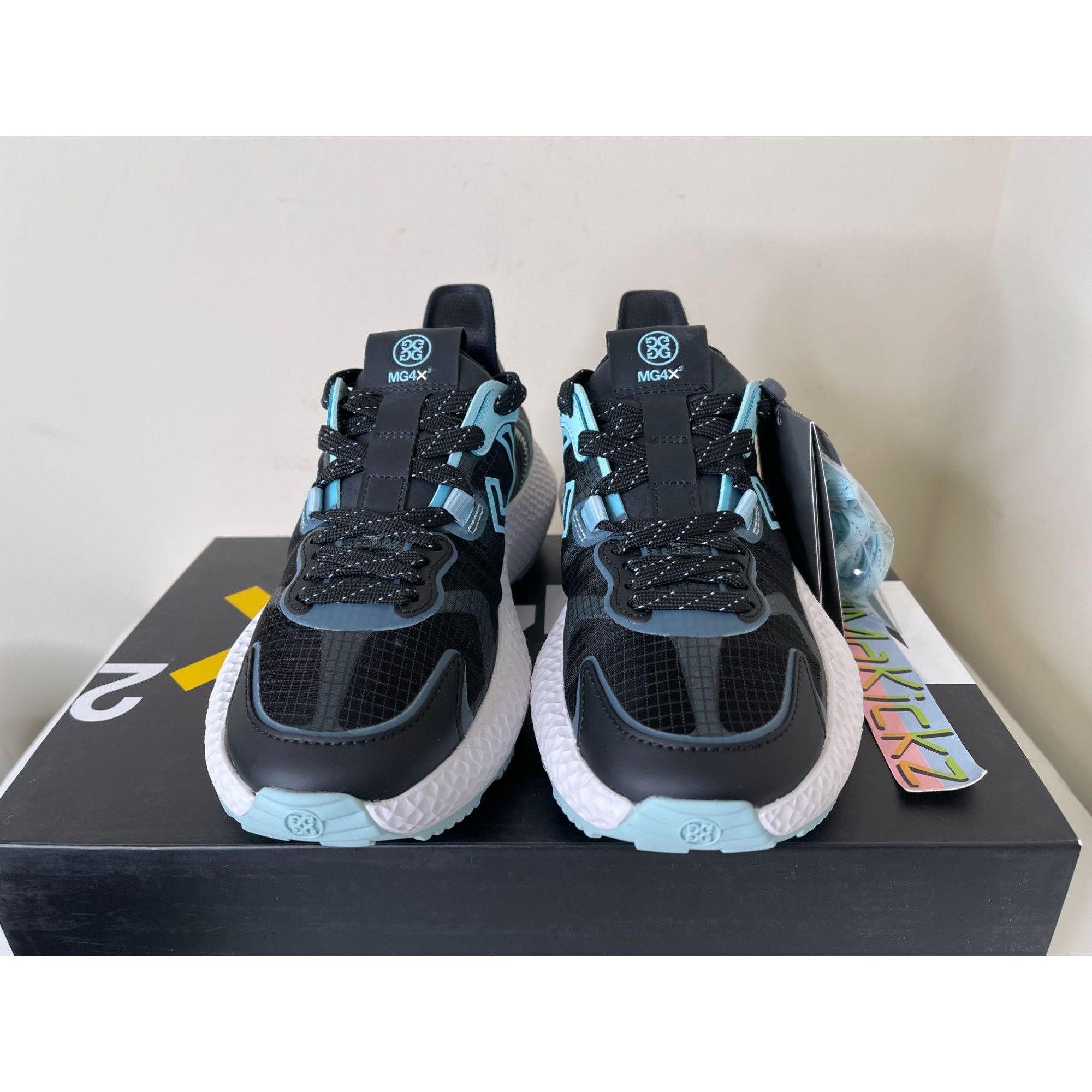 G/FORE G/FORE MG4X2 Ripstop Cross Trainer Black Blue Golf Shoe Wome Size US 6 / IT 36 - 3 Thumbnail