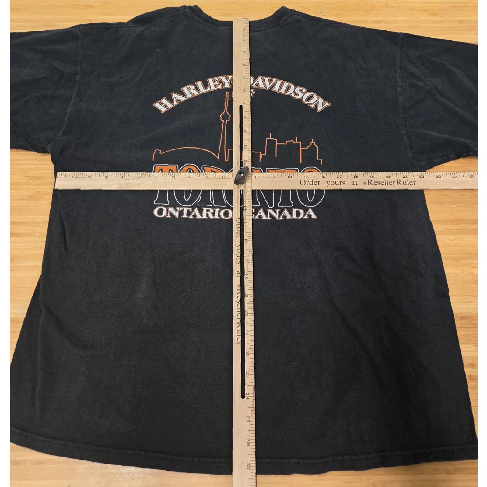 Harley Davidson VINTAGE Harley-Davidson Shirt Mens XL Black Toronto Canada Motorcycle Biker Tee Graphic Size US XL / EU 56 / 4 - 7 Thumbnail