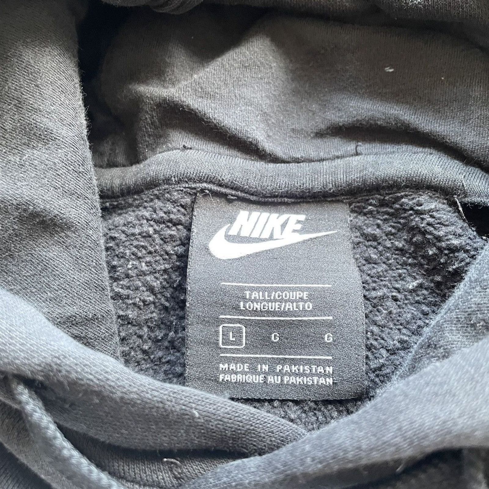 Nike Vintage Y2K Nike Sportswear Swoosh Hoodie Large Black Rare Size US L / EU 52-54 / 3 - 3 Thumbnail