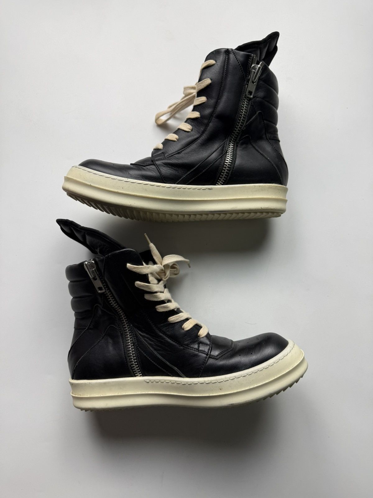 Rick Owens Rick Owens Black Geobasket Size US 7 / IT 37 - 3 Thumbnail