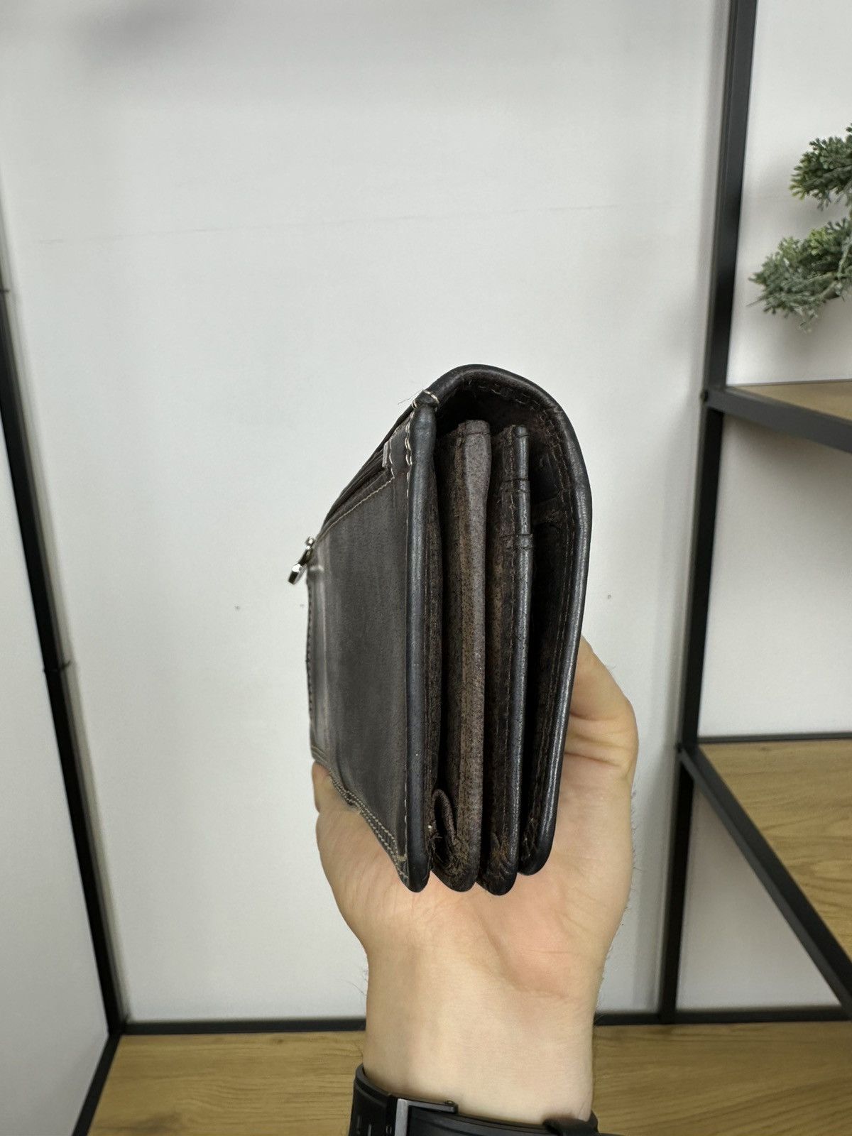 Polo Ralph Lauren Vintage Polo by Ralph Lauren Leather Long Wallet Purse Brown Size ONE SIZE - 5 Thumbnail