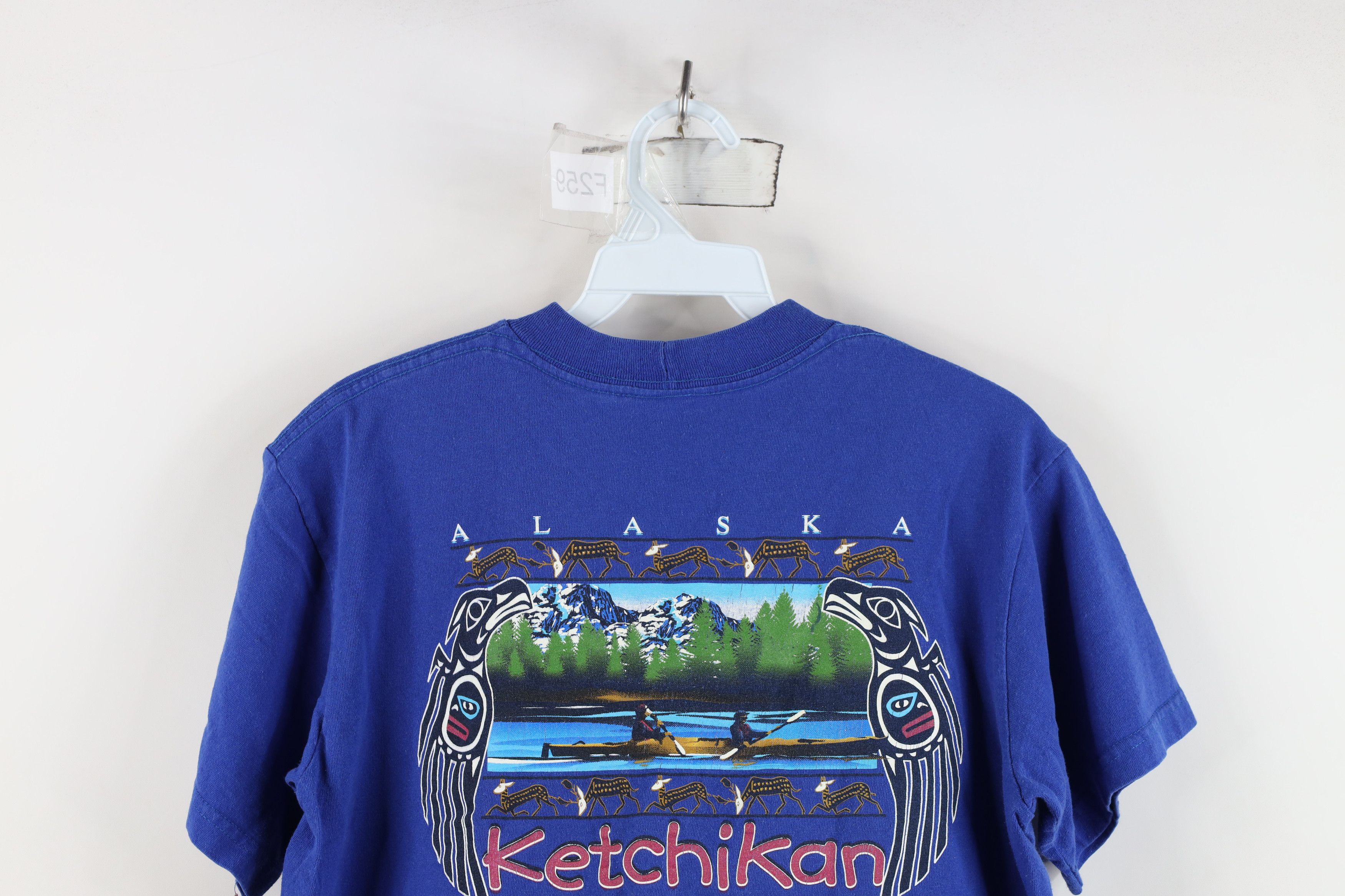 Vintage Vintage 90s Cruises Ketchikan Alaska T-Shirt Blue Cotton Size S / US 4 / IT 40 - 11 Thumbnail