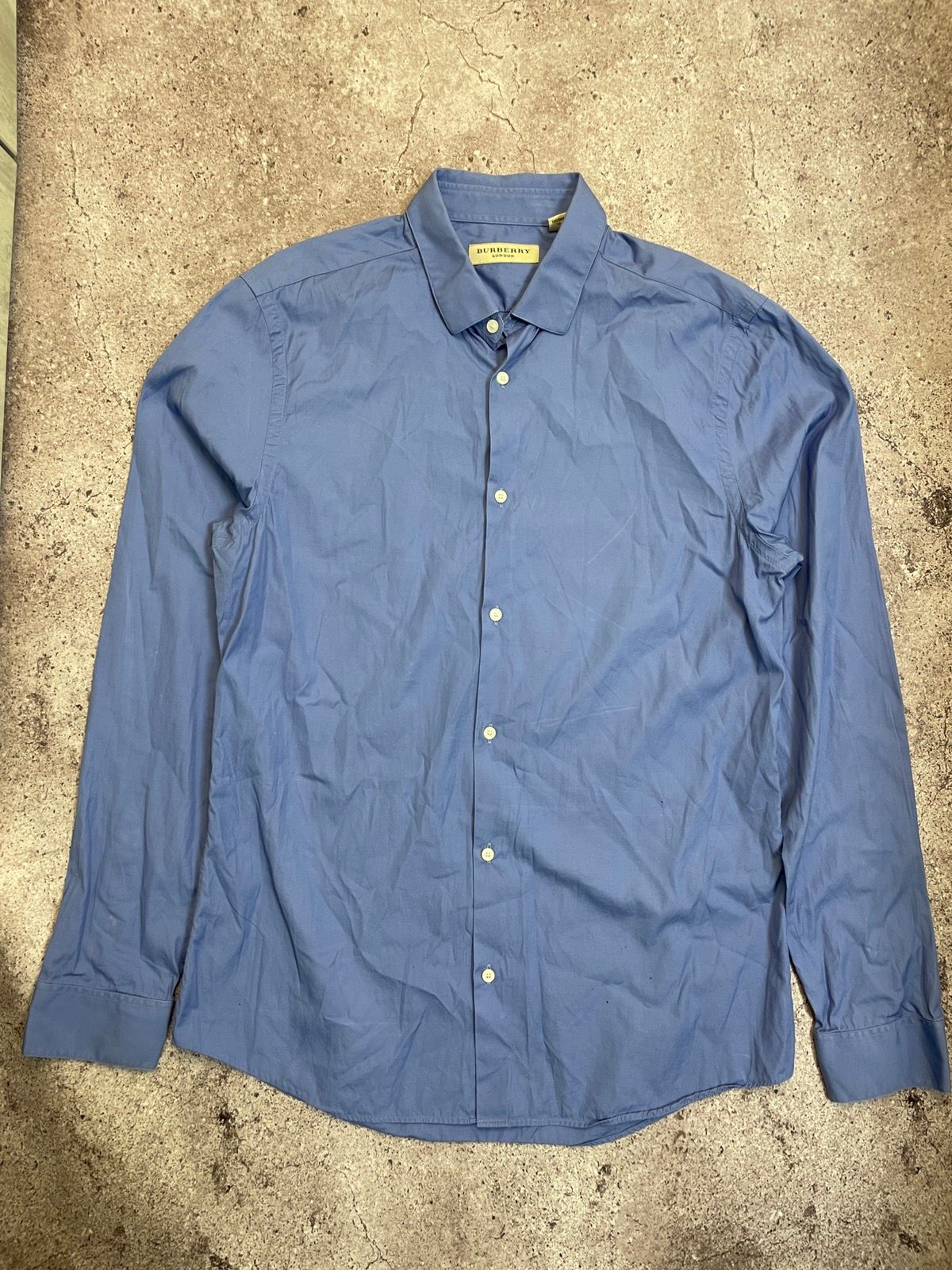 Pre-owned Burberry Vintage Shirt In Blue