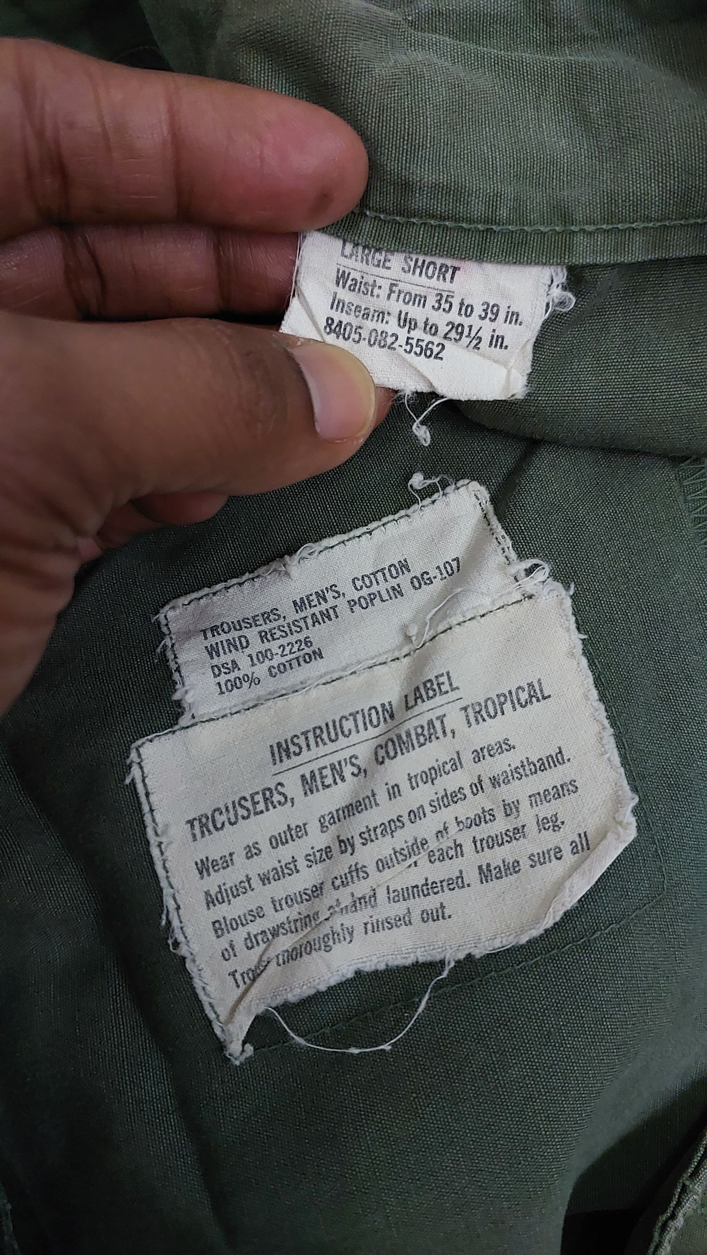 Vintage VINTAGE 60s OG 107 POPLIN ARMY PANT Size US 34 / EU 50 - 3 Thumbnail