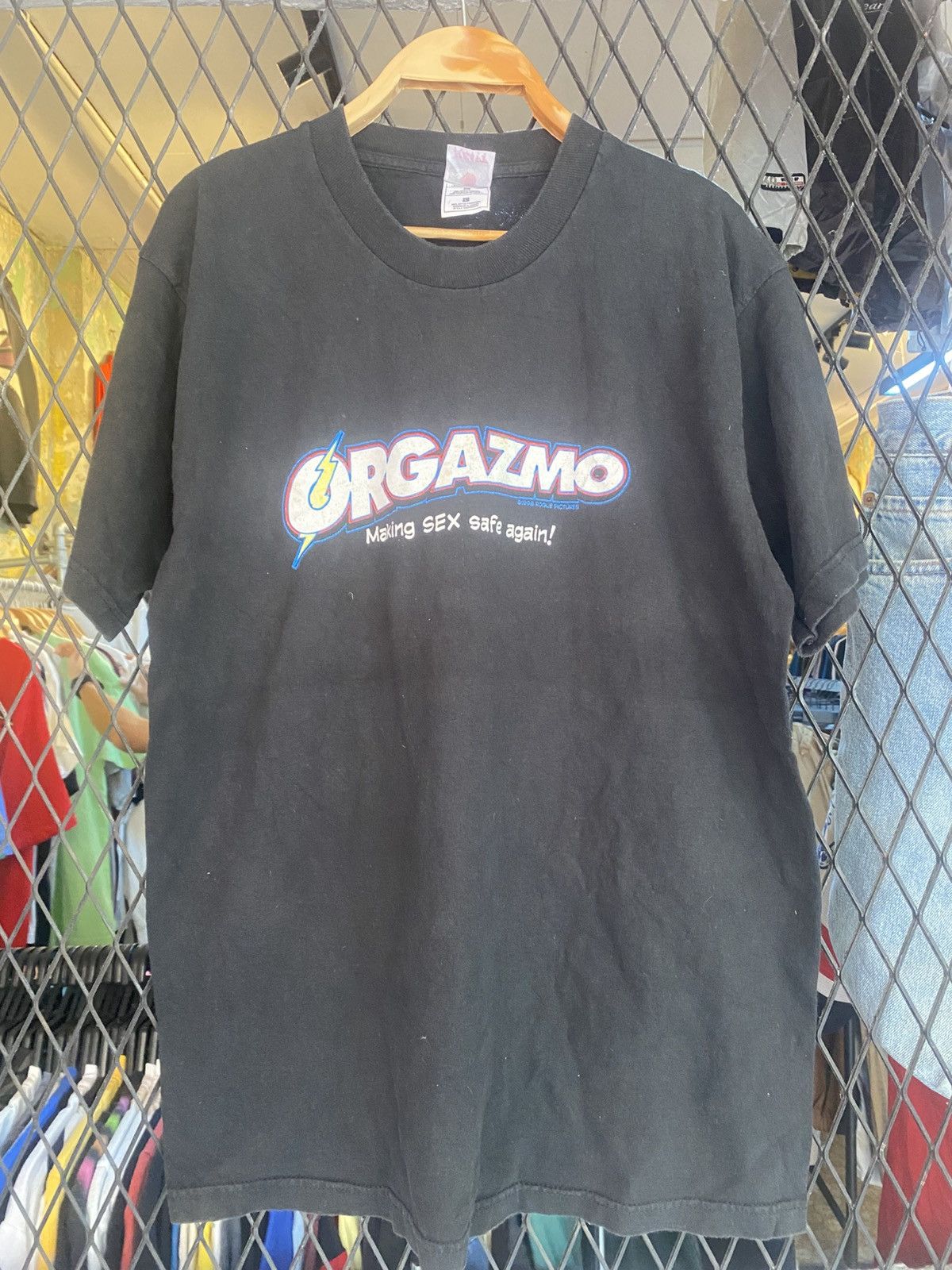 Vintage Vtg Late 90s Promo Orgazmo Movie T shirt Size US L / EU 52-54 / 3 - 2 Thumbnail