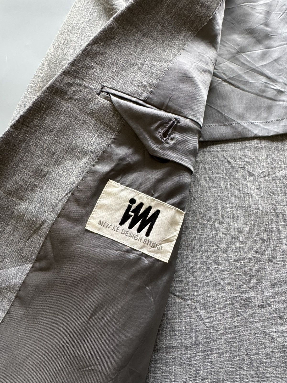 Issey Miyake Vintage 1990s Issey Miyake Design Linen Blazers Size 40L - 4 Thumbnail