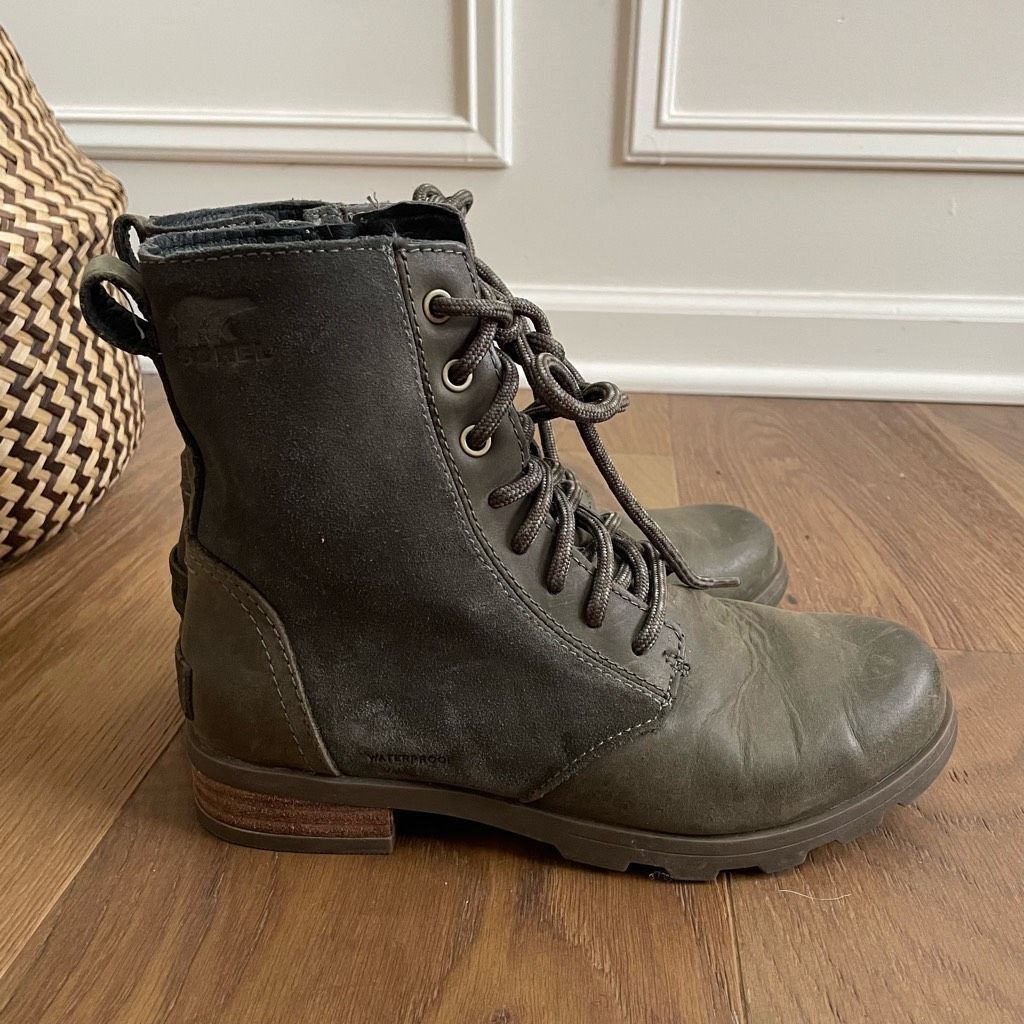 SOREL NWOB Sorel Phoenix Lace Boot Bootie Alpine Tundra Green 6 Size US 6 / IT 36 - 2 Thumbnail