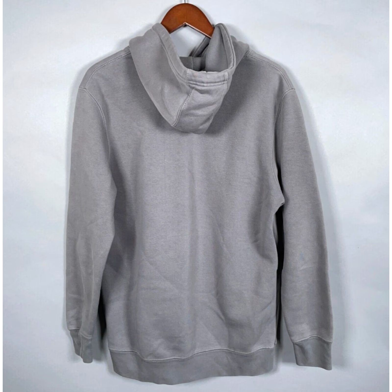 Vintage Nelk Boys Embroidered Hoodie Adult Medium Gray Sweatshirt Drawstring Pocket Size US M / EU 48-50 / 2 - 3 Thumbnail