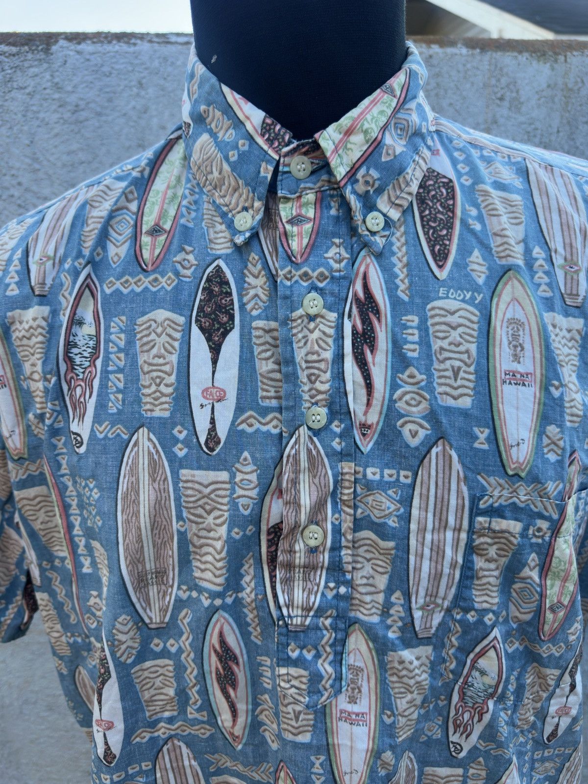 Reyn Spooner Reyn Spooner Art Of Eddy Y Hawaiian Print Men's Large Size US L / EU 52-54 / 3 - 3 Thumbnail
