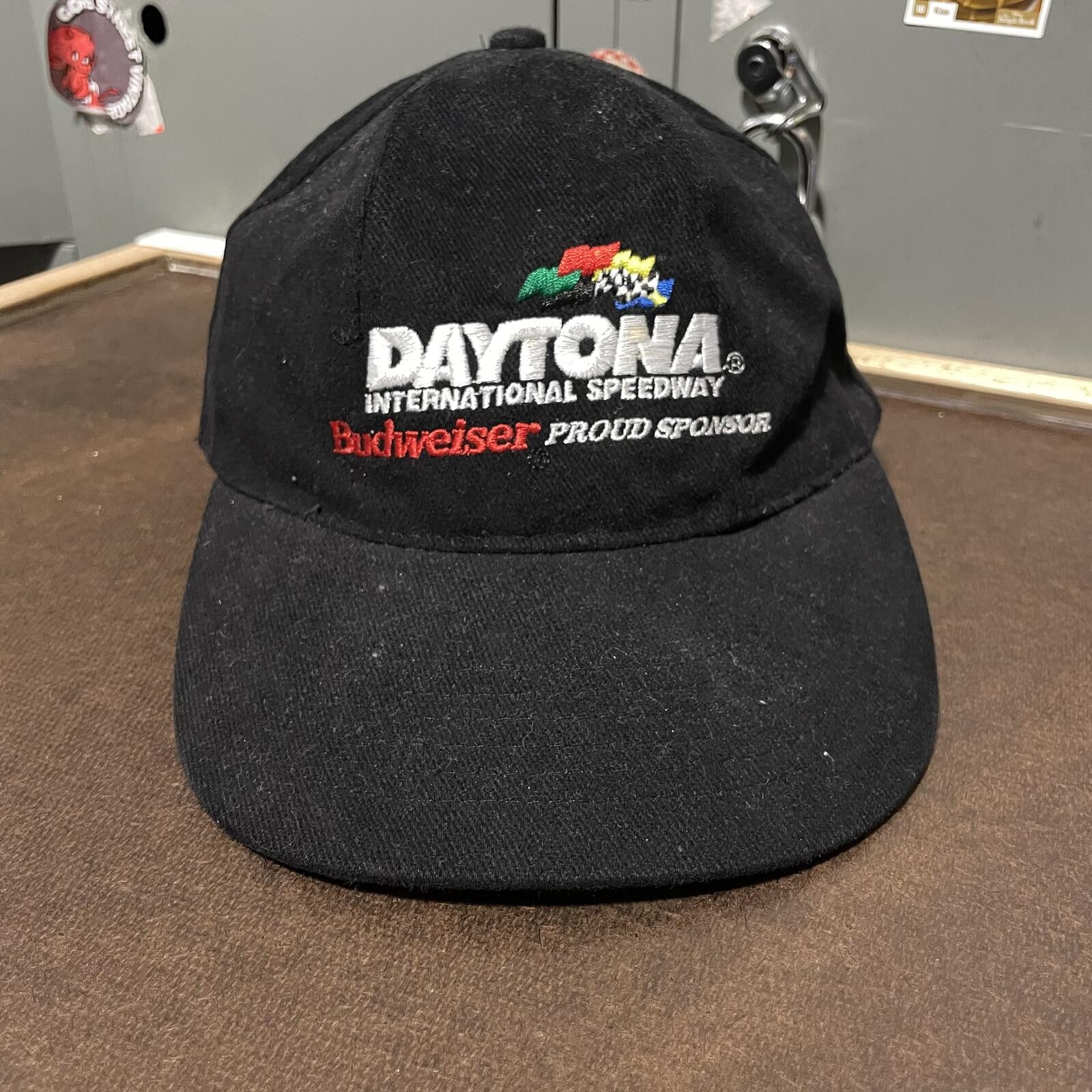 Budweiser Daytona 500 NASCAR Budweiser 6 panel strap back Dad hat Size ONE SIZE - 1 Thumbnail