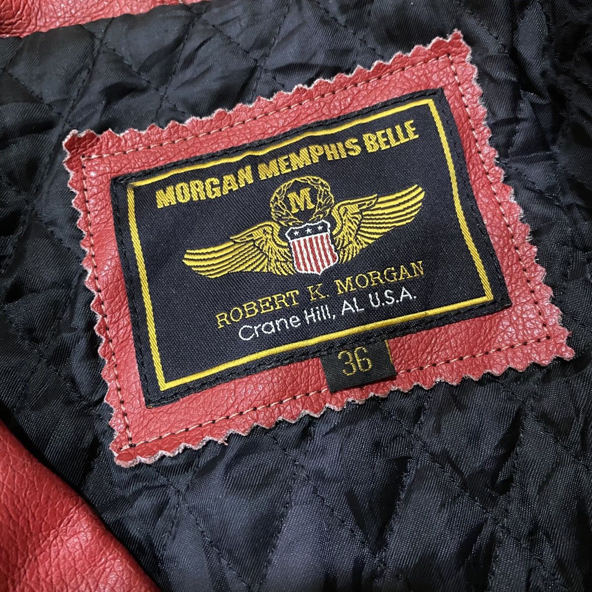 Genuine Leather 🔥Morgan Memphis Belle double collar biker jacket Size US M / EU 48-50 / 2 - 10 Thumbnail