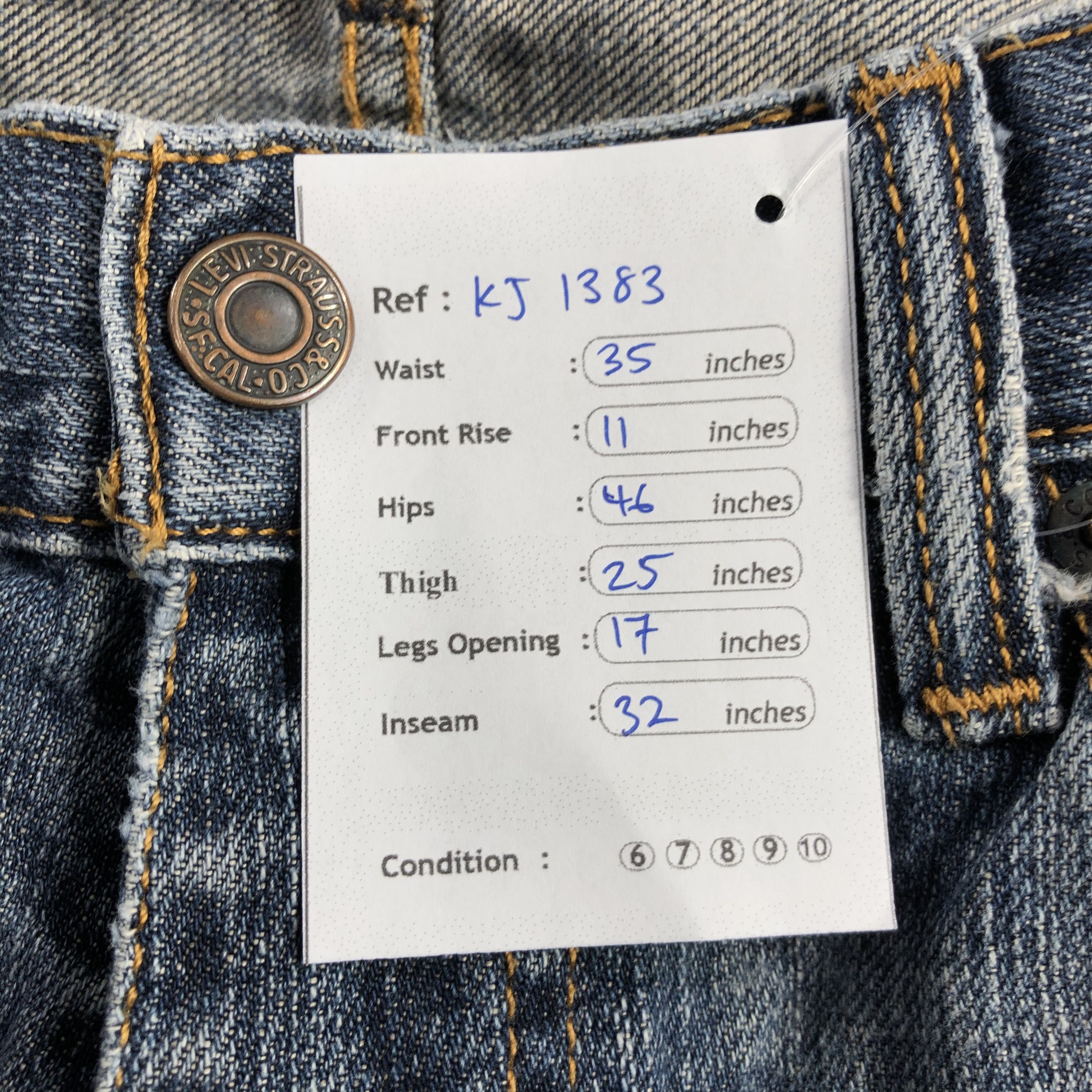 Levi's Levi's 559 Jeans Distressed Denim KJ1383 Size US 34 / EU 50 - 17 Thumbnail