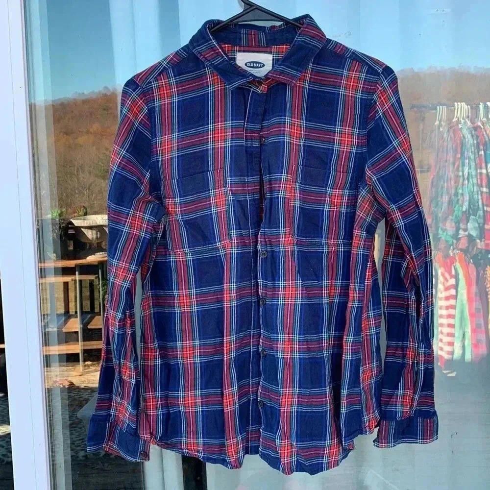 Old Navy Old Navy Men's Plaid Flannel Shirt - Medium Size US M / EU 48-50 / 2 - 2 Thumbnail