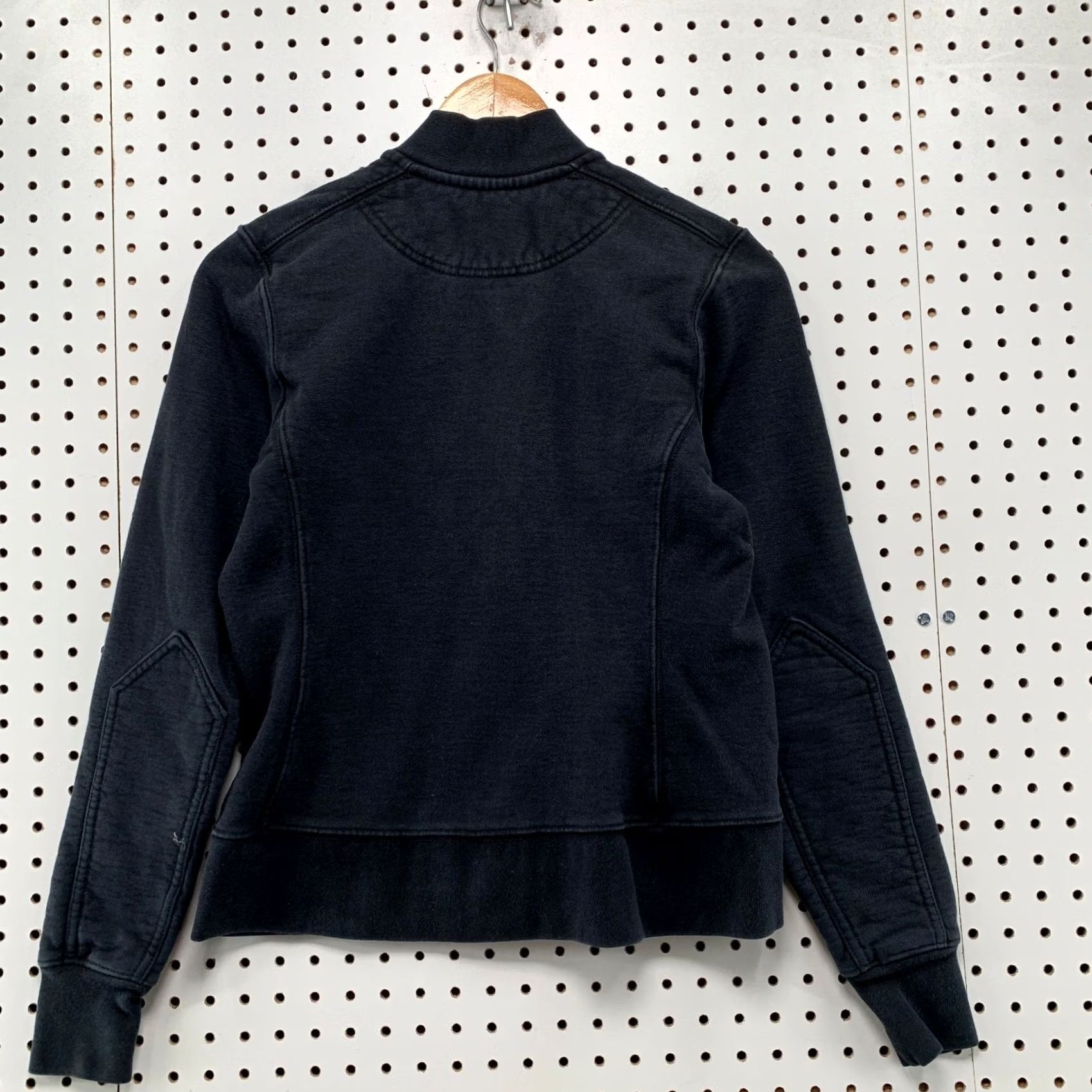 Vintage American Giant Fleece Sweatshirt Jacket Womens Small Black USA Snap XS? Size S / US 4 / IT 40 - 2 Thumbnail