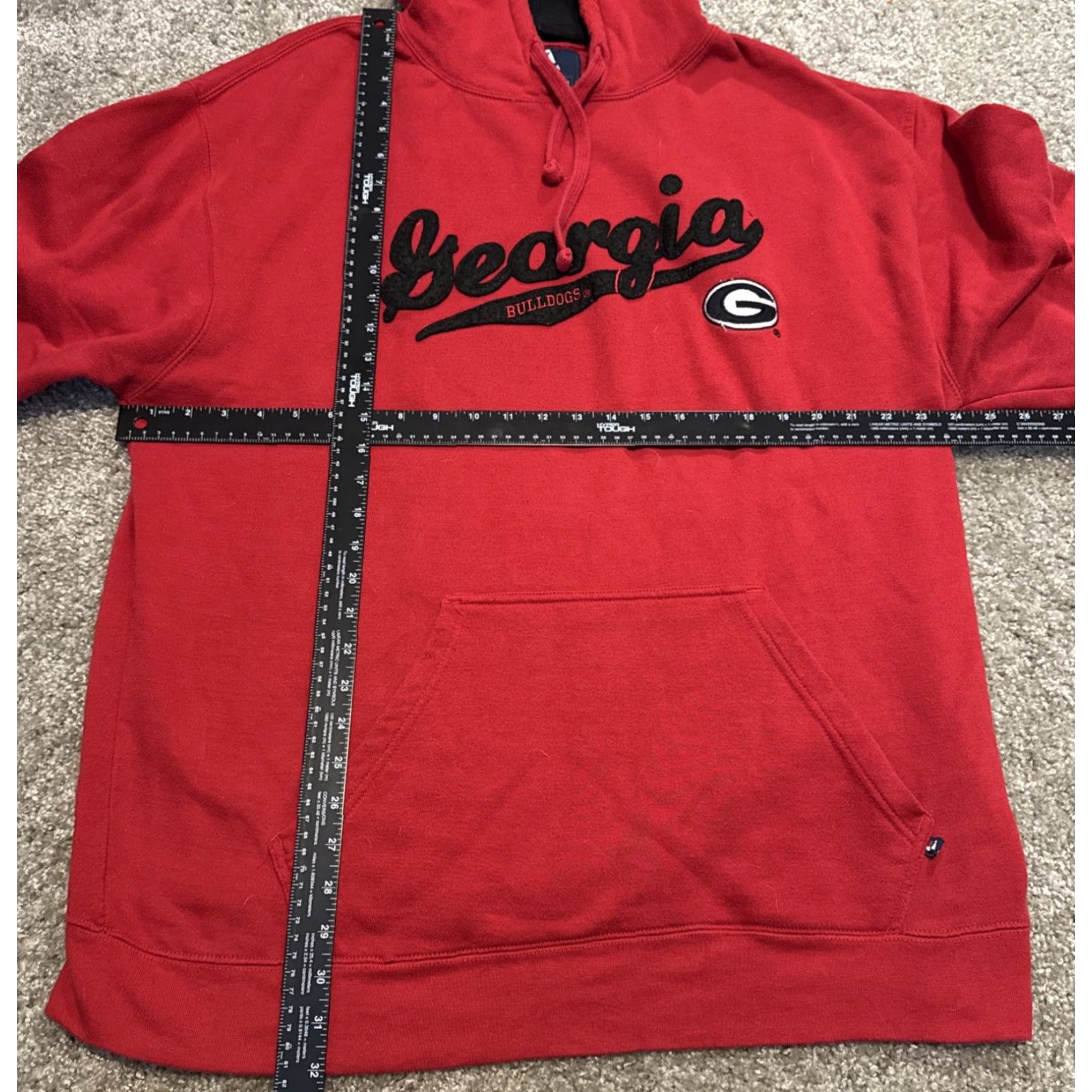 Vintage VINTAGE J.America Hoodie University of Georgia Bulldogs Sweatshirt 2XL Red Men Regular Pullover Size US XXL / EU 58 / 5 - 7 Thumbnail