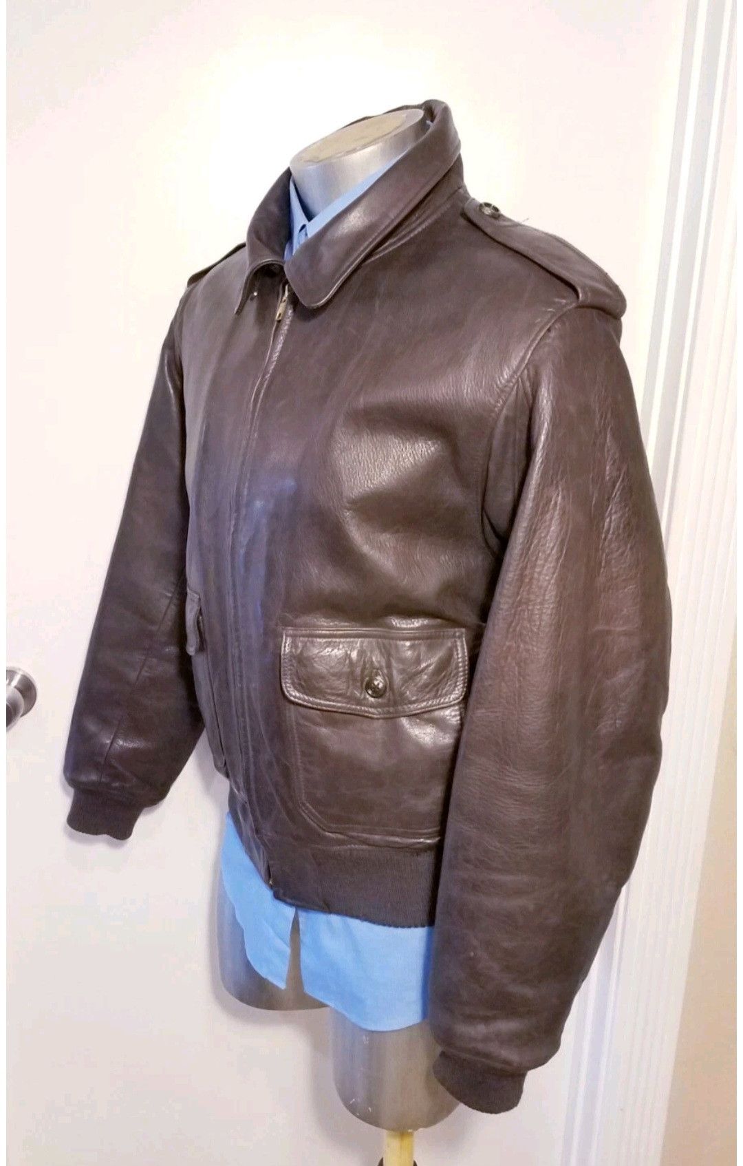 Abercrombie & Fitch Vintage bomber pilot Size US L / EU 52-54 / 3 - 2 Thumbnail