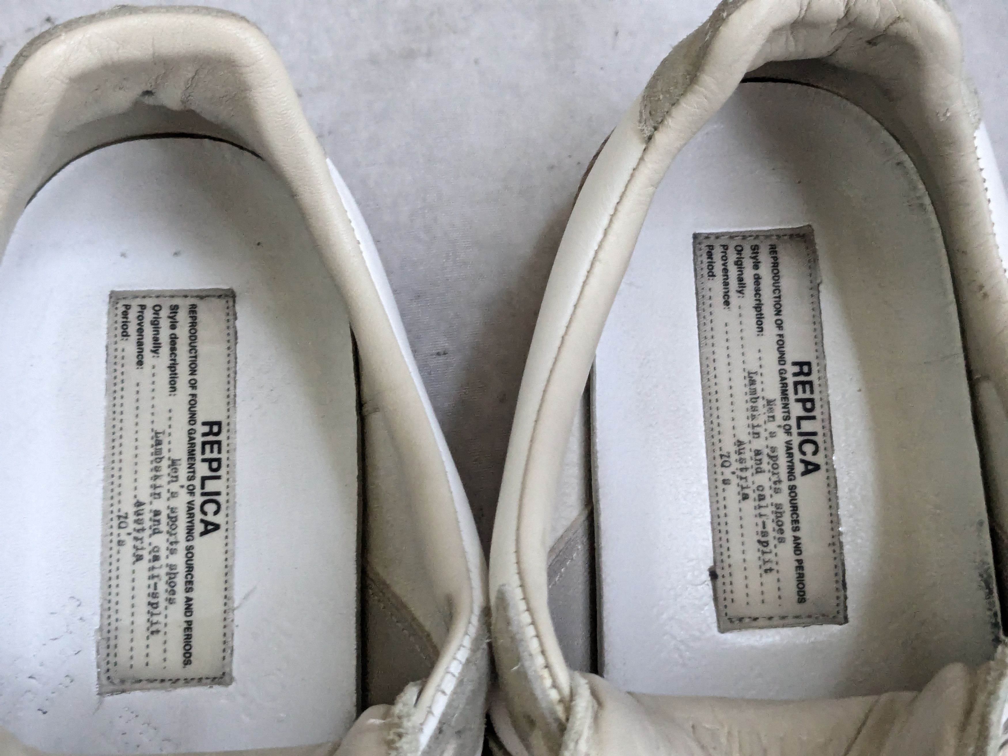 Maison Margiela Maison Margiela Replica GAT White Gray 9 42 Gum Low Tops Size US 9 / EU 42 - 6 Thumbnail