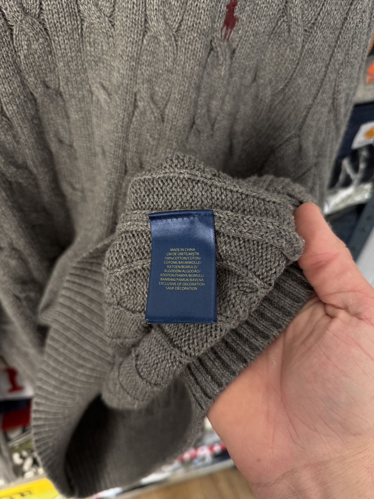 Polo Ralph Lauren Polo Ralph Lauren Cable Knit Blue Sweater Jumper Old money Size US XL / EU 56 / 4 - 10 Thumbnail