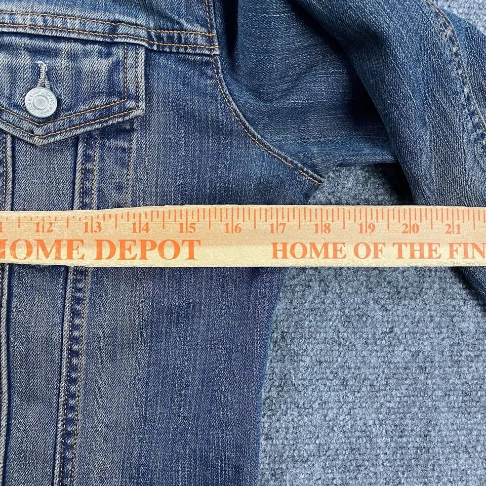 Gap × Vintage Vintage Gap Denim Jacket Womens Medium Acid Wash Y2K Trucker Size M / US 6-8 / IT 42-44 - 5 Thumbnail