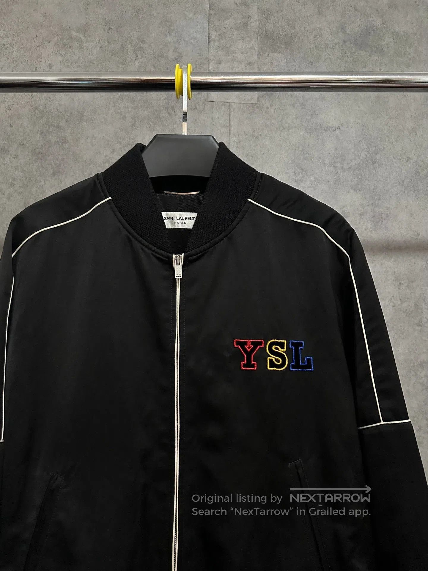 Saint Laurent Paris Saint Laurent YSL Embroidered Bomber Jacket. Size US M / EU 48-50 / 2 - 2 Thumbnail