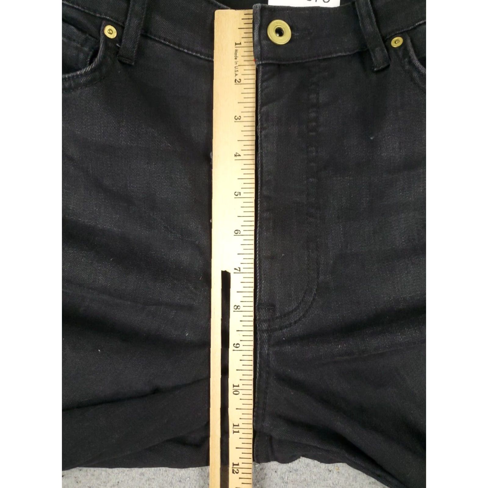 Tommy Hilfiger Tommy Hilfiger Black Skinny Crop Jeans Womens Size 16 36x26 Denim Pants Regular Fit Size 38" / US 16 / IT 52 - 3 Thumbnail