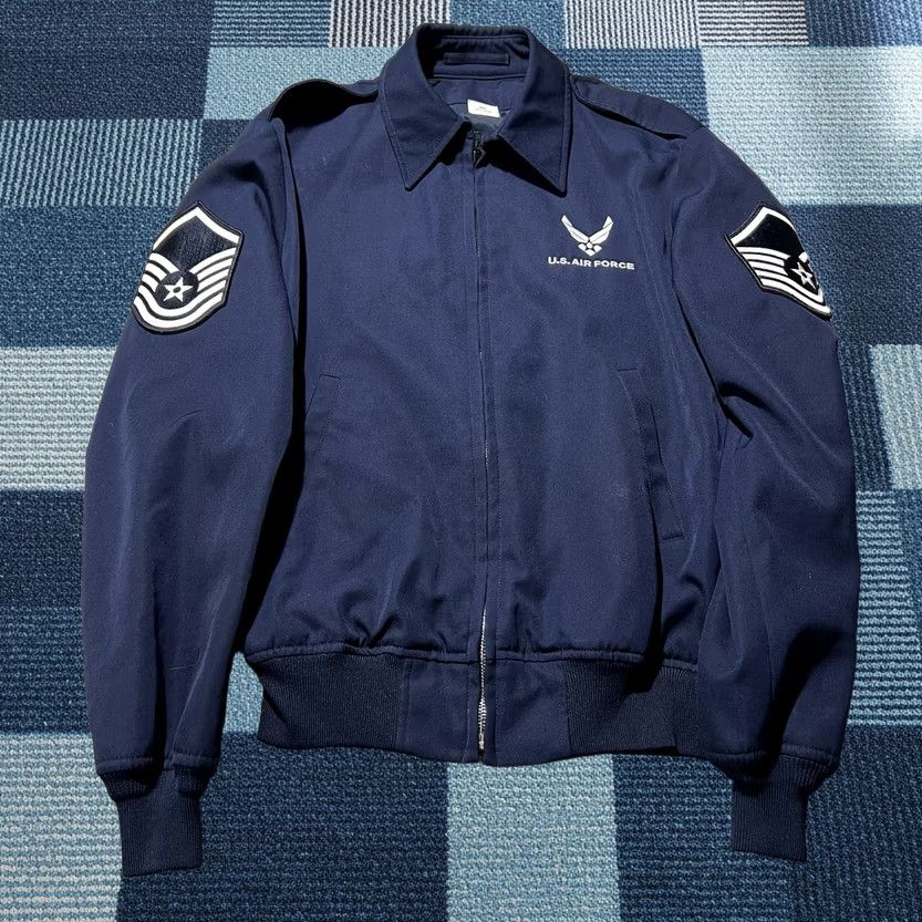 Vintage Vintage DSCP Military Air Force JROTC Navy ZIp Jacket