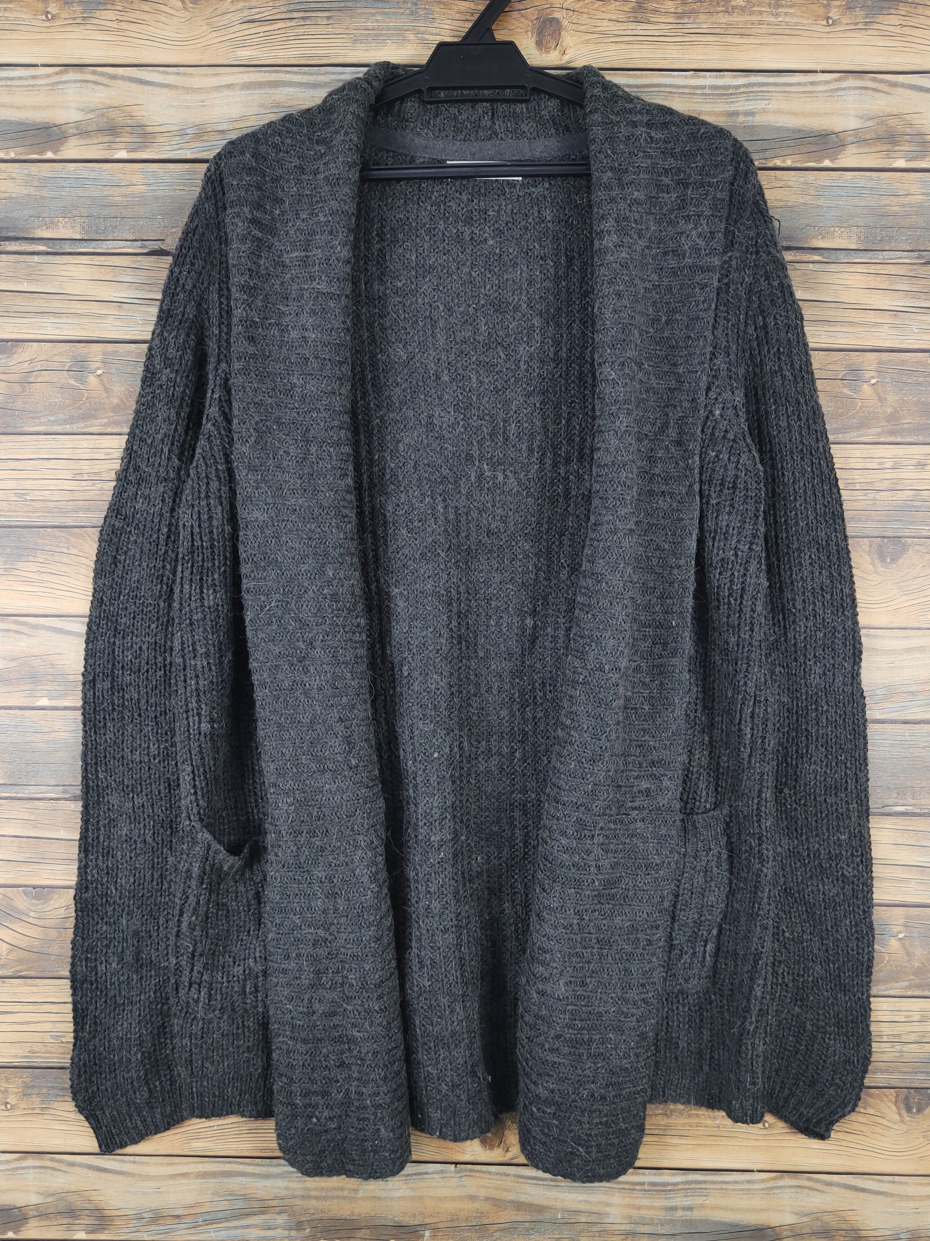 Homespun Knitwear Shoo La Rue Dark Gray Knitwear Cardigan #W1288 Size US M / EU 48-50 / 2 - 1 Thumbnail