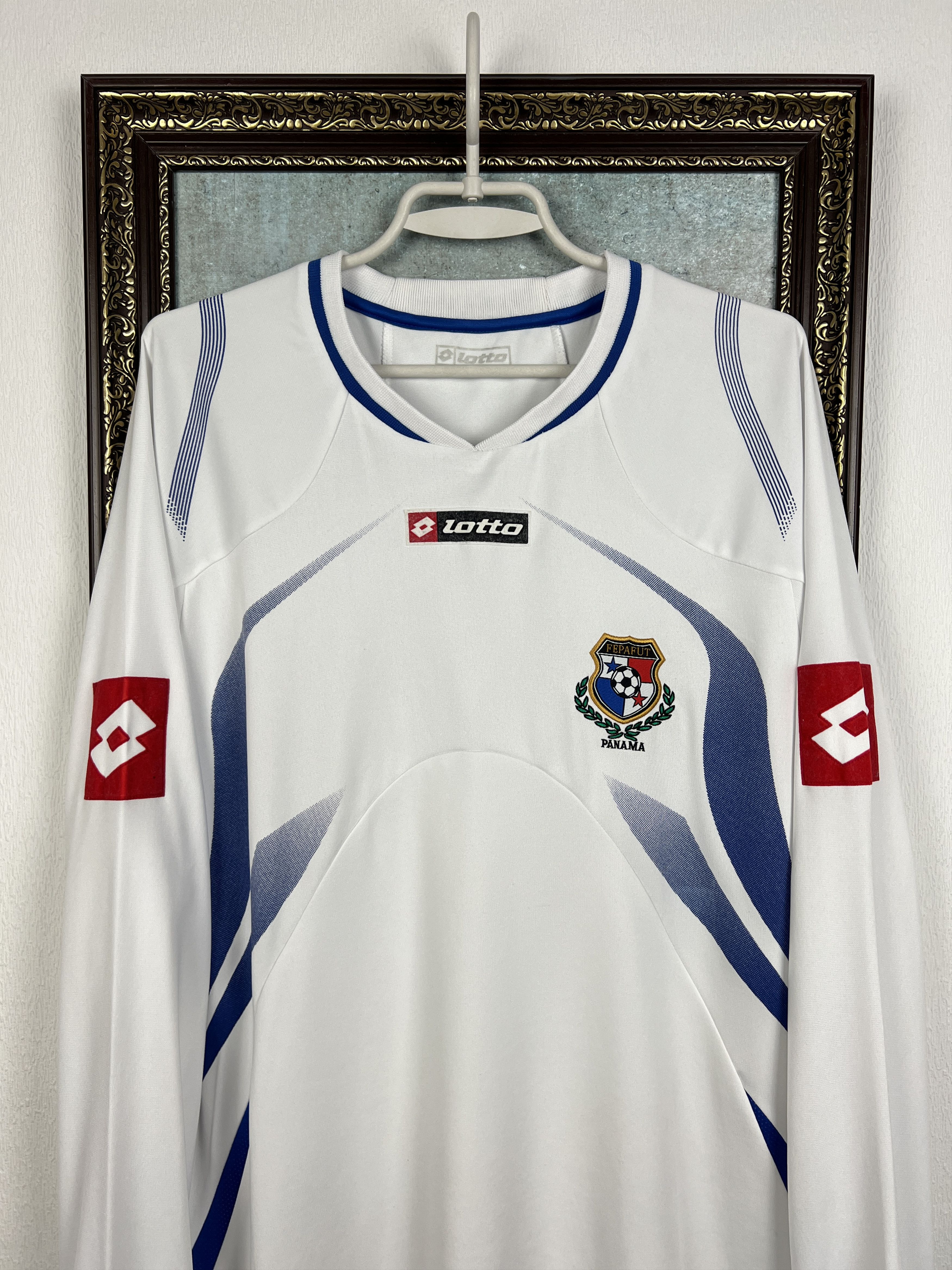 Lotto Sport Panama Football Shirt Soccer Lotto Long Sleeve Jersey Trikot Size US XL / EU 56 / 4 - 2 Thumbnail