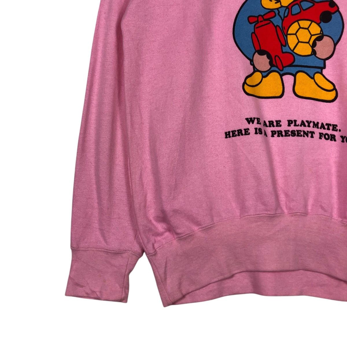 Hysteric Glamour 📌Vintage Sweatshirt Hataryu Bear Big Logo Design Rich Pink Size US M / EU 48-50 / 2 - 5 Thumbnail