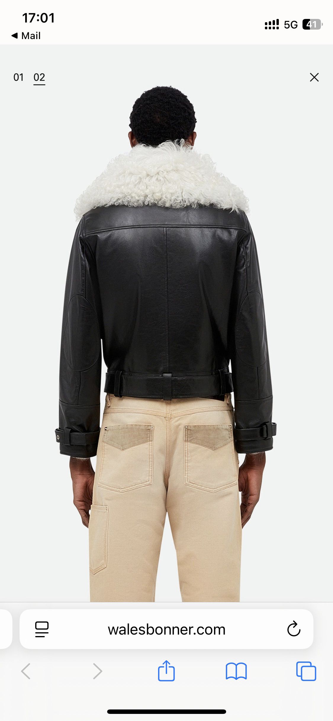 Wales Bonner Fall 2025 Bridge Leather Jacket New with Tags Size US S / EU 44-46 / 1 - 2 Thumbnail