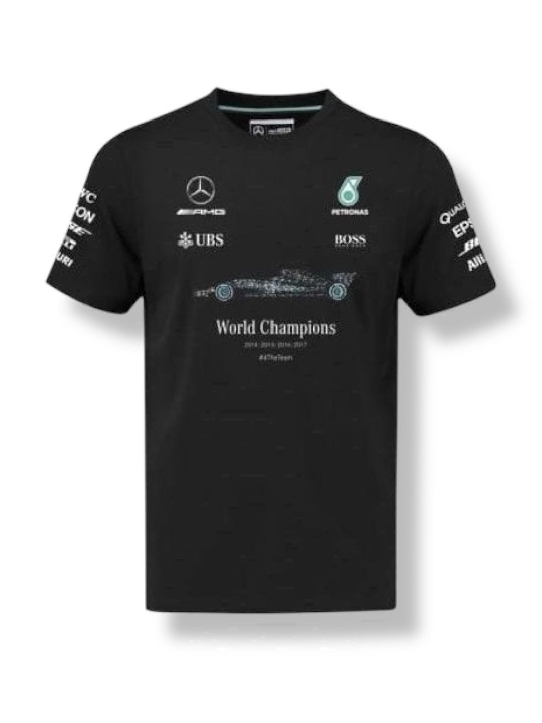 Mercedes-Benz 2017 Mercedes AMG F1 Team Mens Championship T-Shirt Black XL Size US XL / EU 56 / 4 - 1 Thumbnail