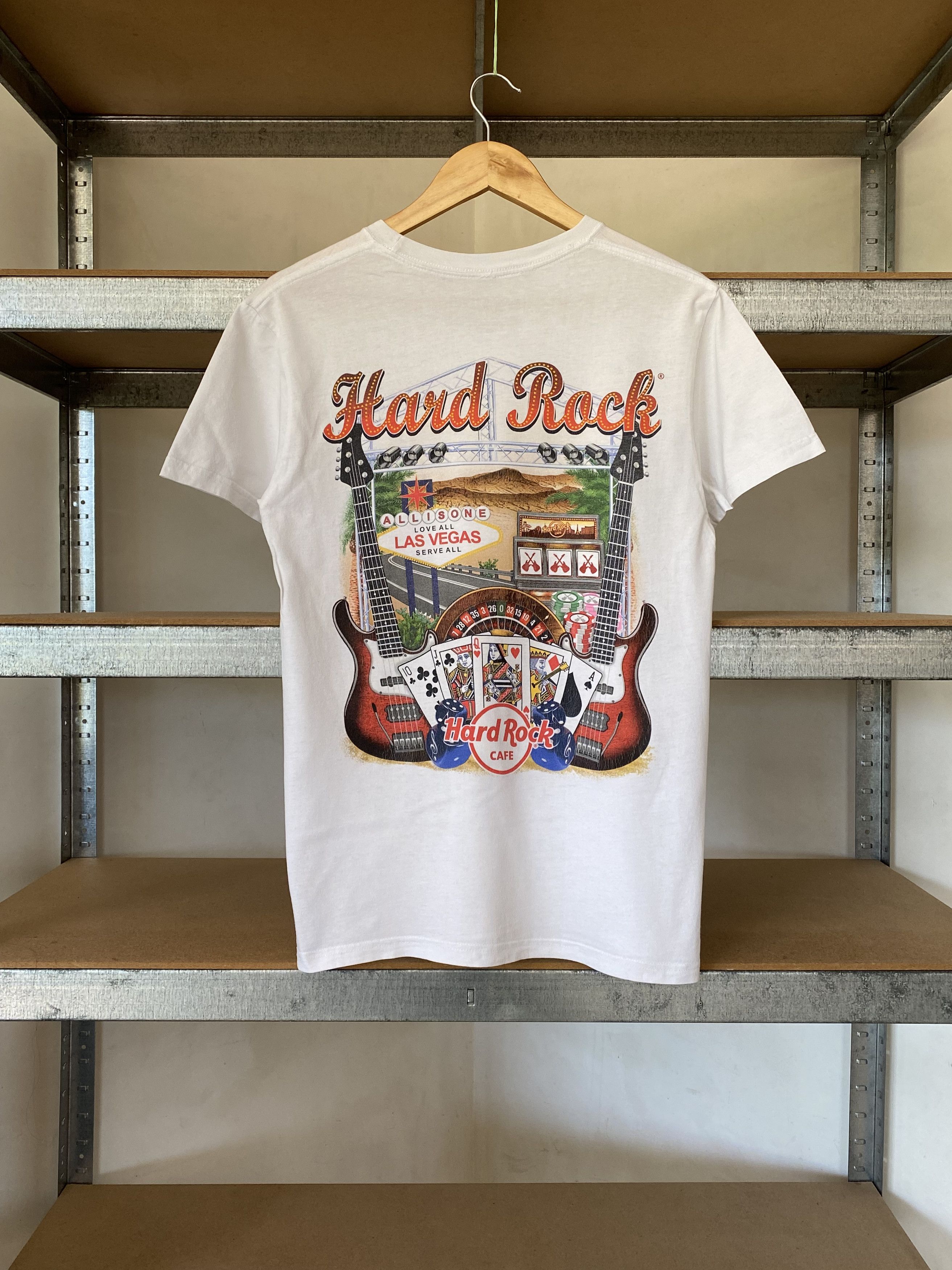Hard Rock Cafe Hard Rock Cafe Vintage 2000s Las Vegas White Tee Size US S / EU 44-46 / 1 - 1 Thumbnail