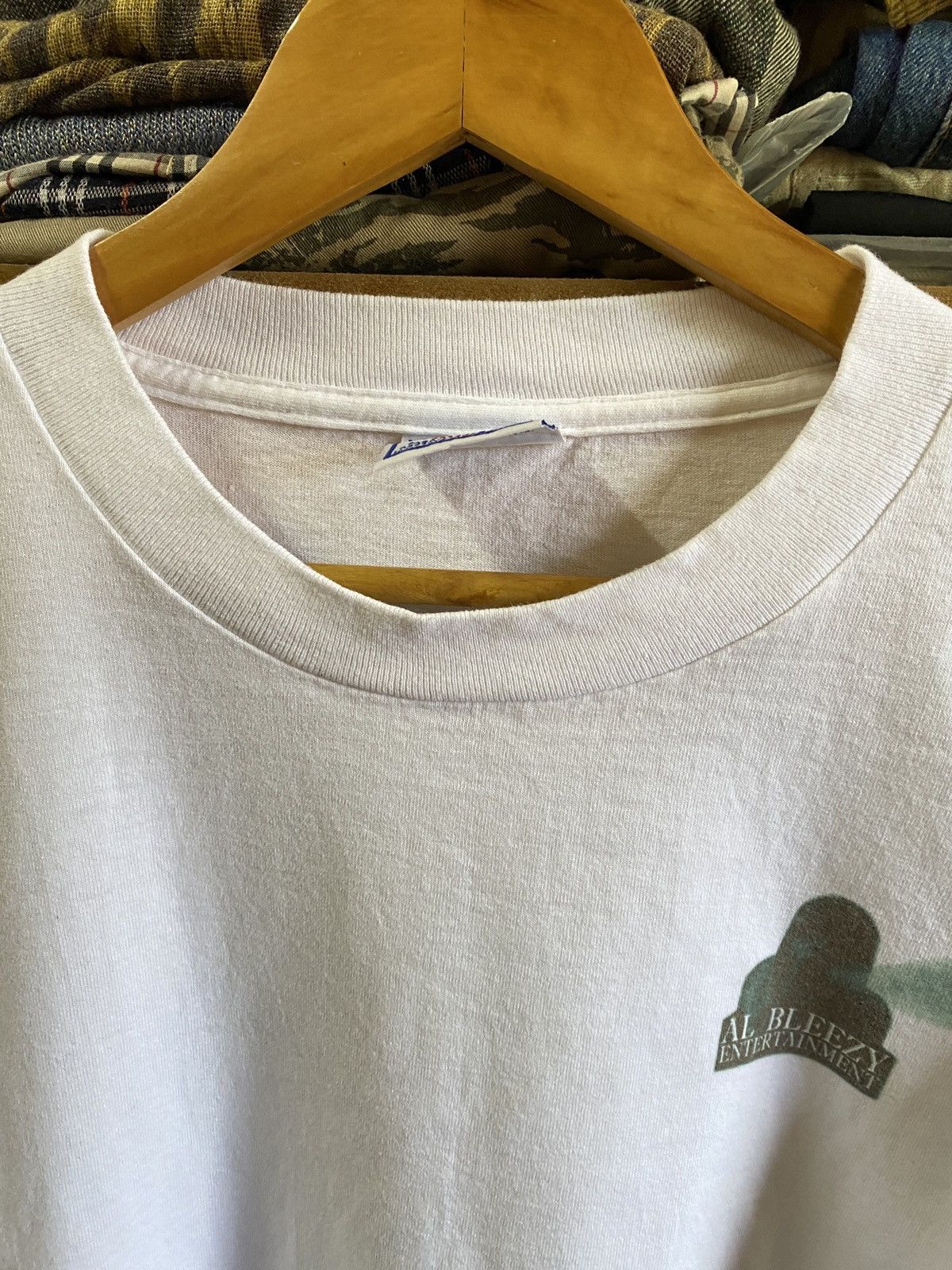 Rap Tees Vintage 90s Al Bleezy Entertainment Hiphop Rave Records Size US XL / EU 56 / 4 - 8 Thumbnail