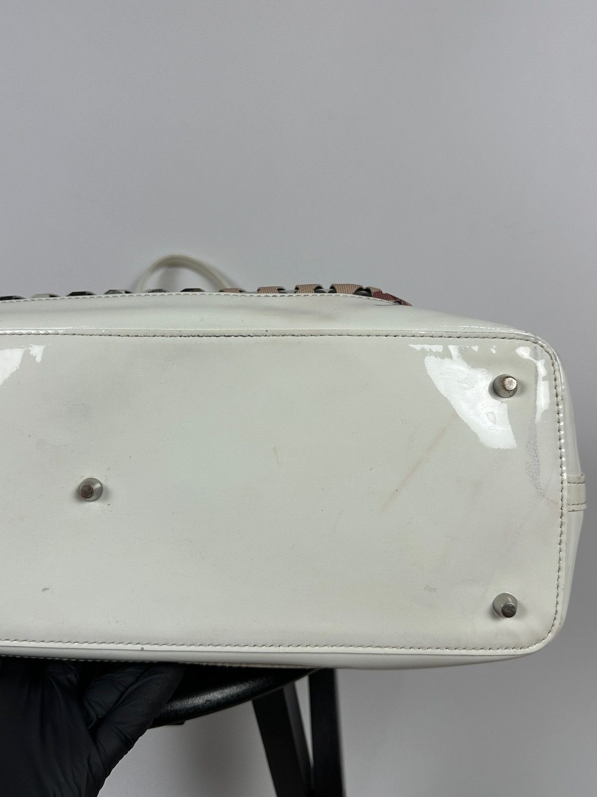 Burberry Vintage Burberry Supernova Check Net Bucket PVC Shoulder Bag Size ONE SIZE - 19 Thumbnail