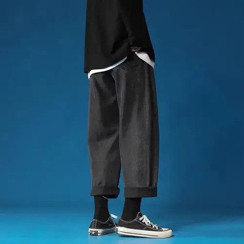 Japanese Brand 20AW Indigo Union Japan Black Denim Bandana Straight Pants Size US 31 - 2 Thumbnail