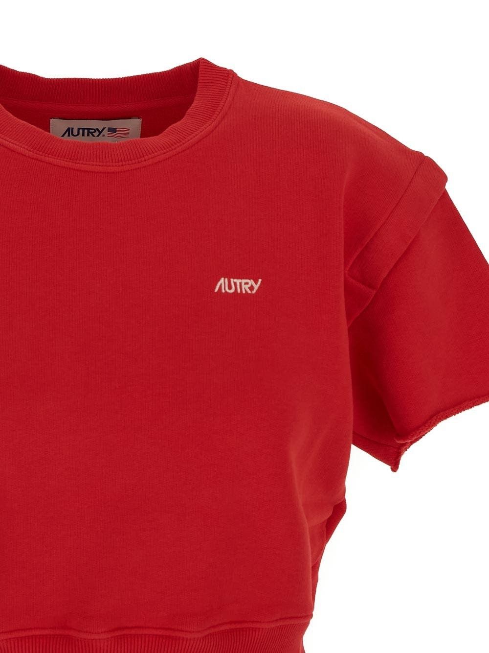 AUTRY o1y0725 Crewneck Sweatshirt in Red Size L / US 10 / IT 46 - 2 Thumbnail