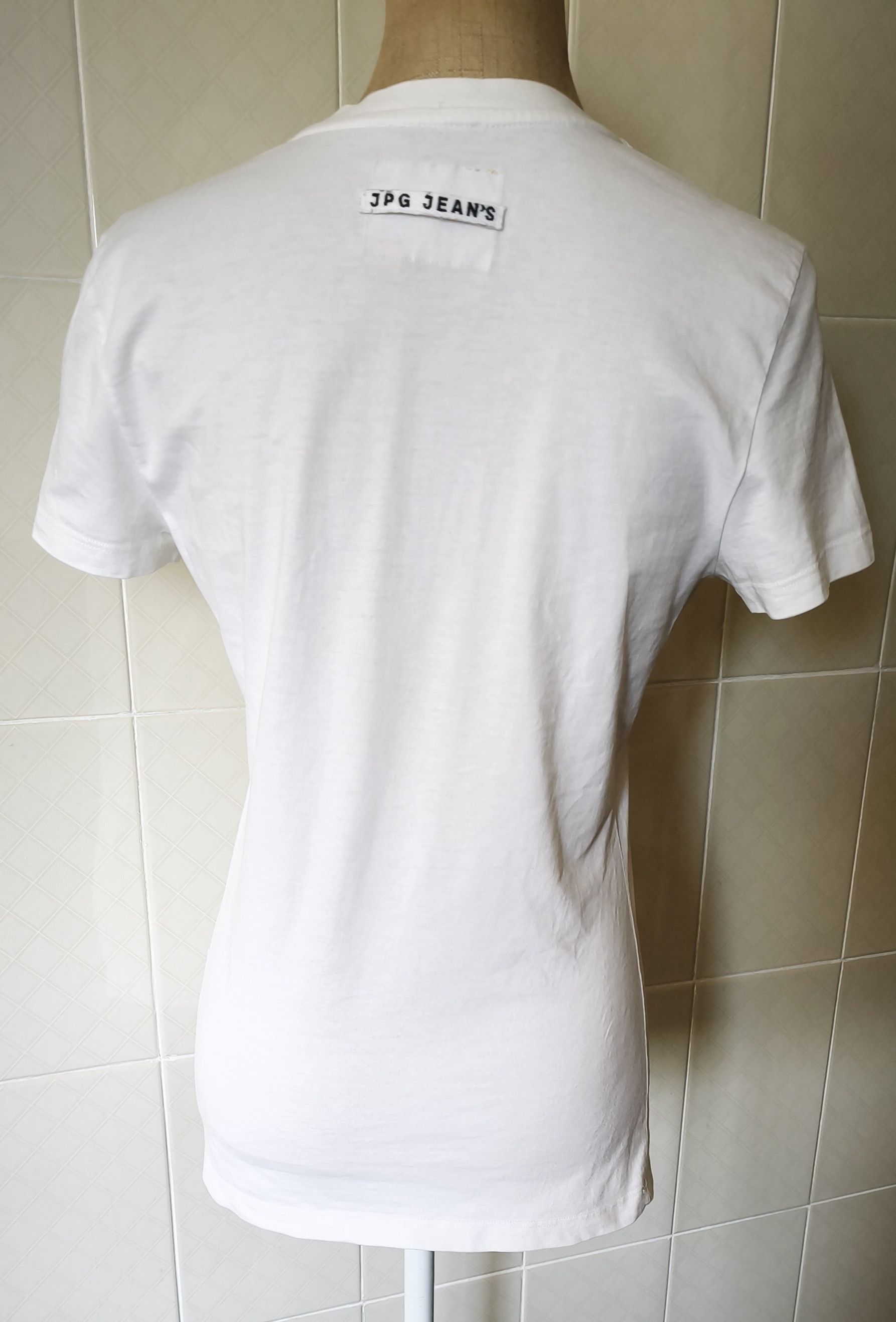 Jean Paul Gaultier SS 2002 - JPG logo cotton tshirt Size M / US 6-8 / IT 42-44 - 22 Thumbnail