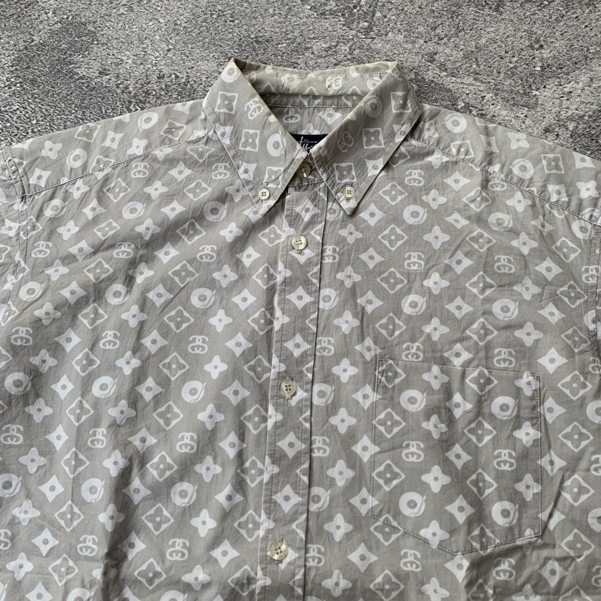 Stussy × Vintage 💥Rare💥 90’s Stussy LV monogram Shirt Size US M / EU 48-50 / 2 - 4 Thumbnail