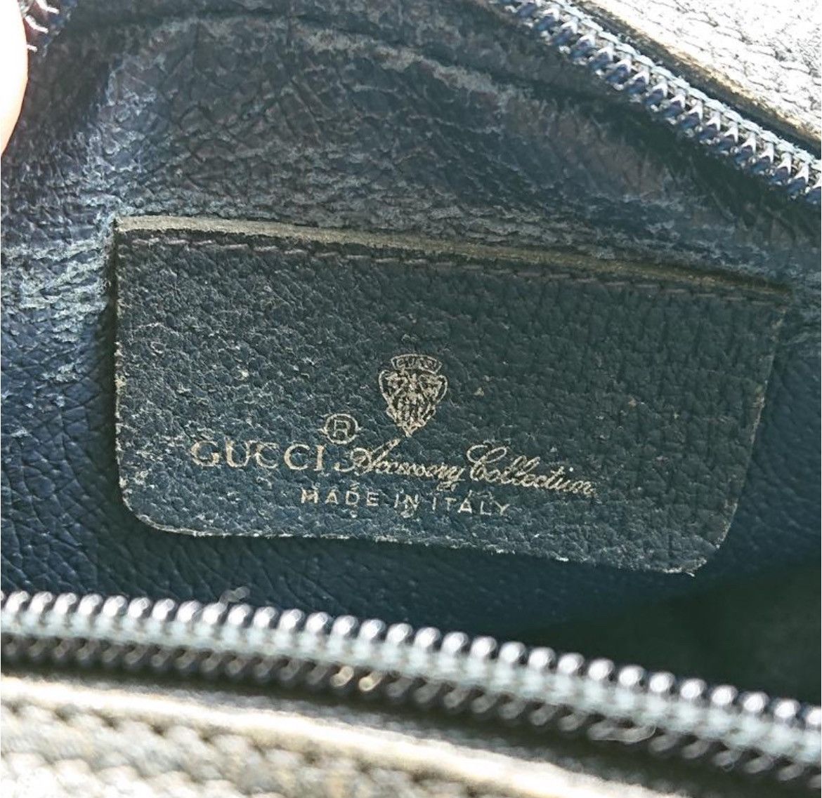 Gucci × Vintage 1990's Old Vintage Gucci Small Crossbody Bag Blue Canvas Size ONE SIZE - 4 Thumbnail