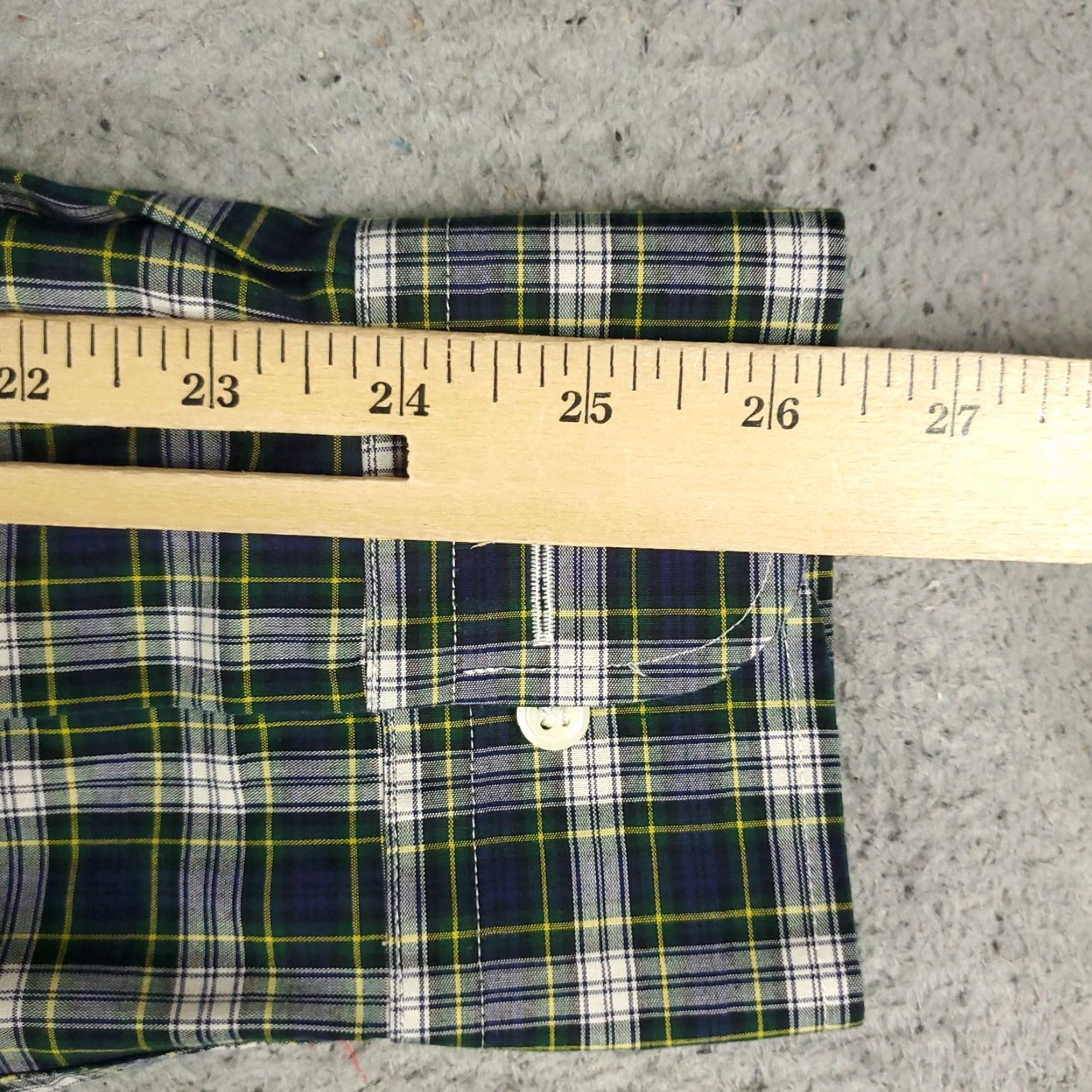 Ralph Lauren Ralph Lauren Shirt Mens Dress Shirt Blue Plaid 17.5 Button-Down Long Sleeve Casual Formal Workwear Wedding Size 46R - 6 Thumbnail