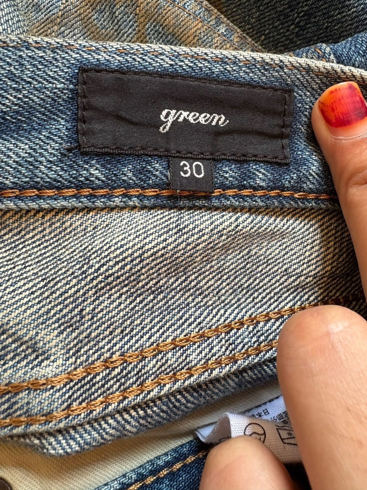 Designer × Japanese Brand Vintage Japanese Brand Selvedge Button Fly Mud Wash Jeans Size US 32 / EU 48 - 10 Thumbnail