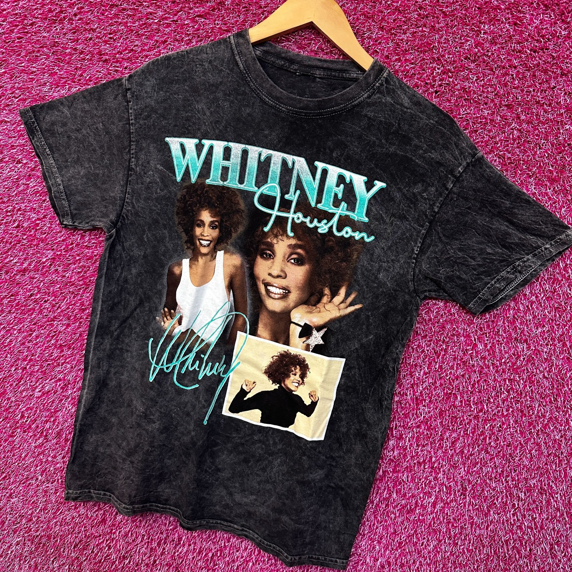 Other Whitney Houston Retro Style mineral wash tshirt size Medium Size US M / EU 48-50 / 2 - 3 Thumbnail