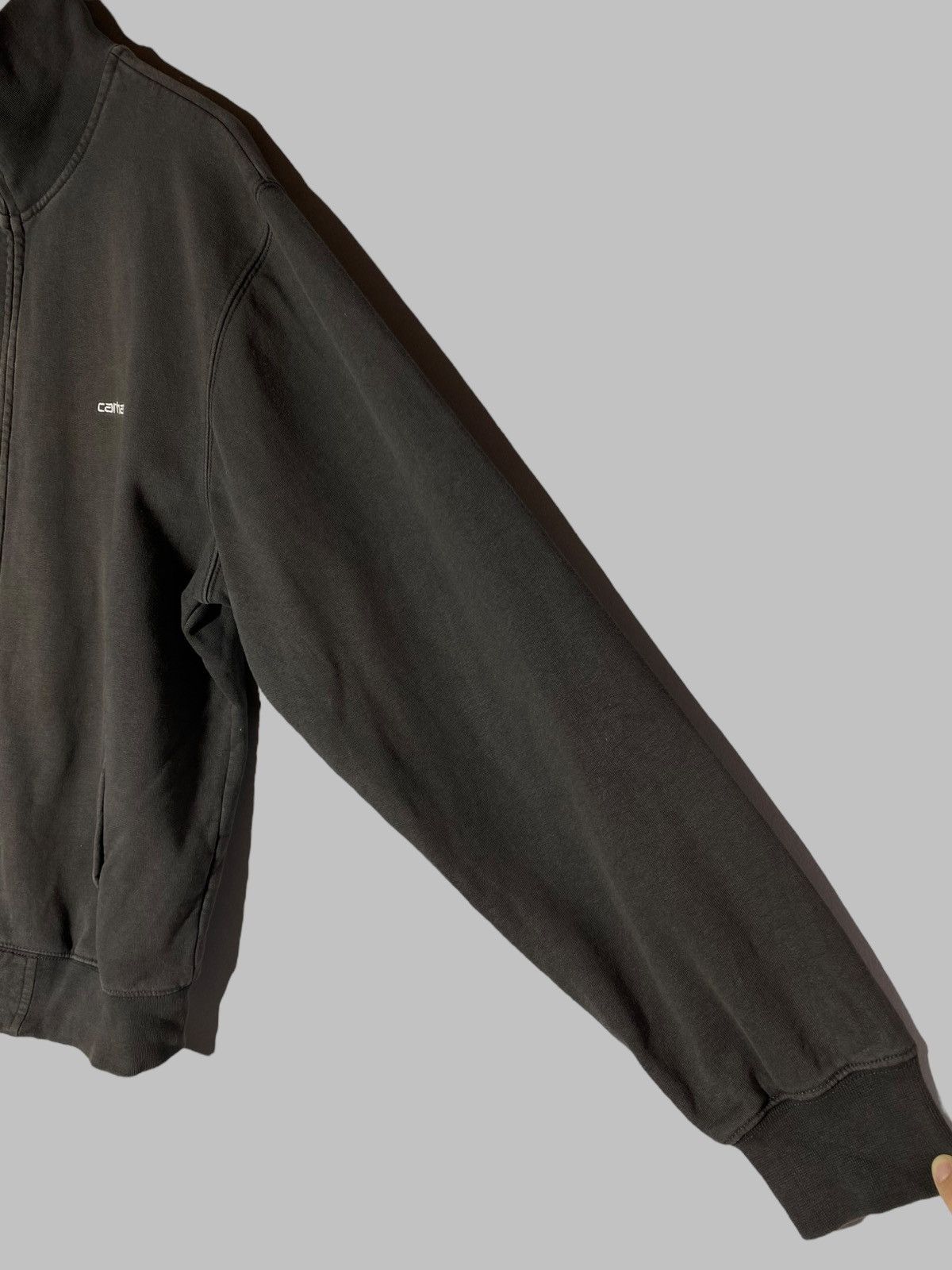 Carhartt 🔥 00s CARHARTT VINTAGE FADED BLACK ZIP SWEATSHIRT WORKWEAR Size US L / EU 52-54 / 3 - 11 Thumbnail