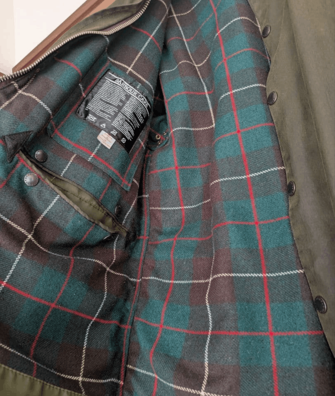 Barbour Excellent Condition★ 1980s Barbour NORTHUMBRIA C40 3 Crest Size US L / EU 52-54 / 3 - 12 Thumbnail